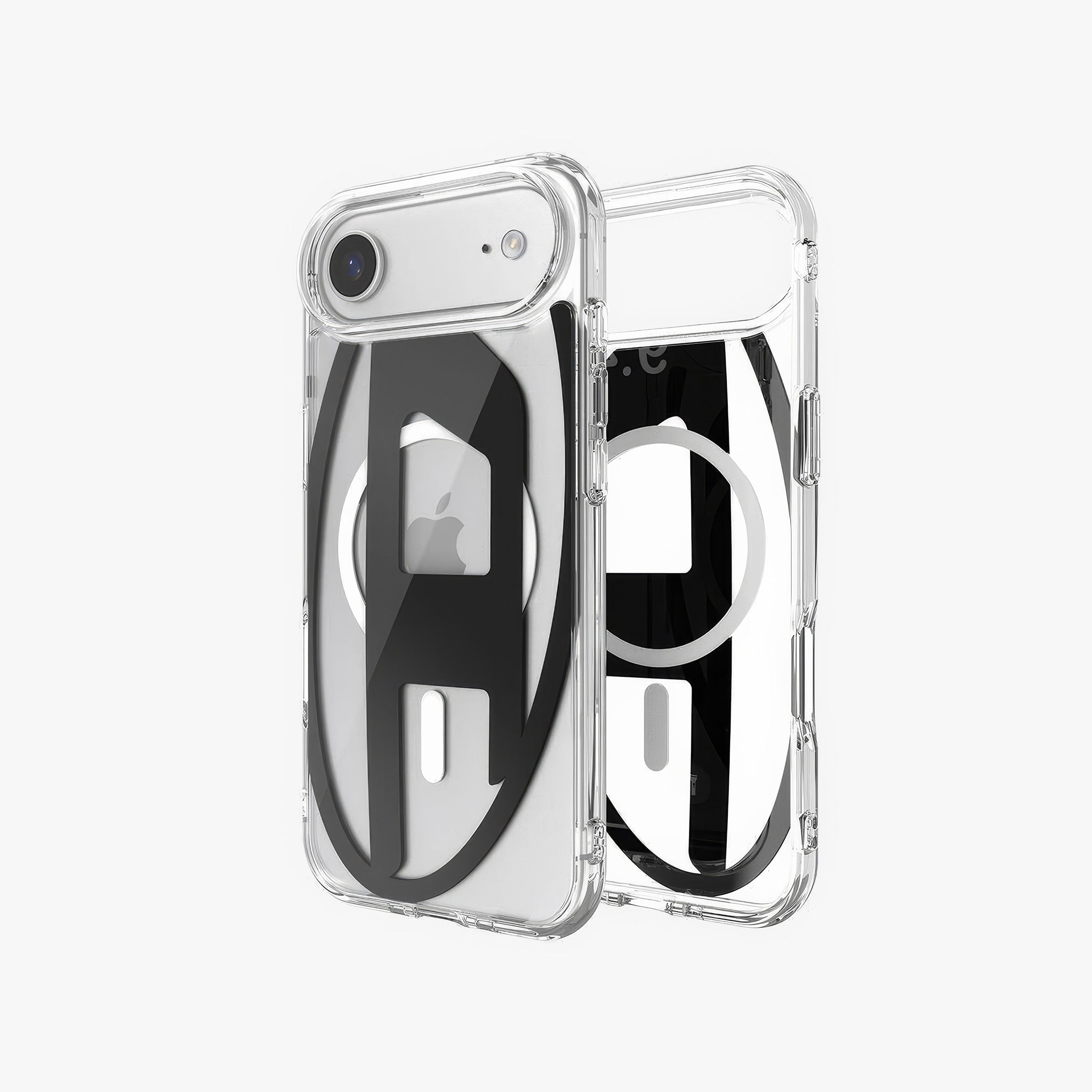 iPhone 17 Air MagSafe Oval D Metalik Kılıf | Siyah