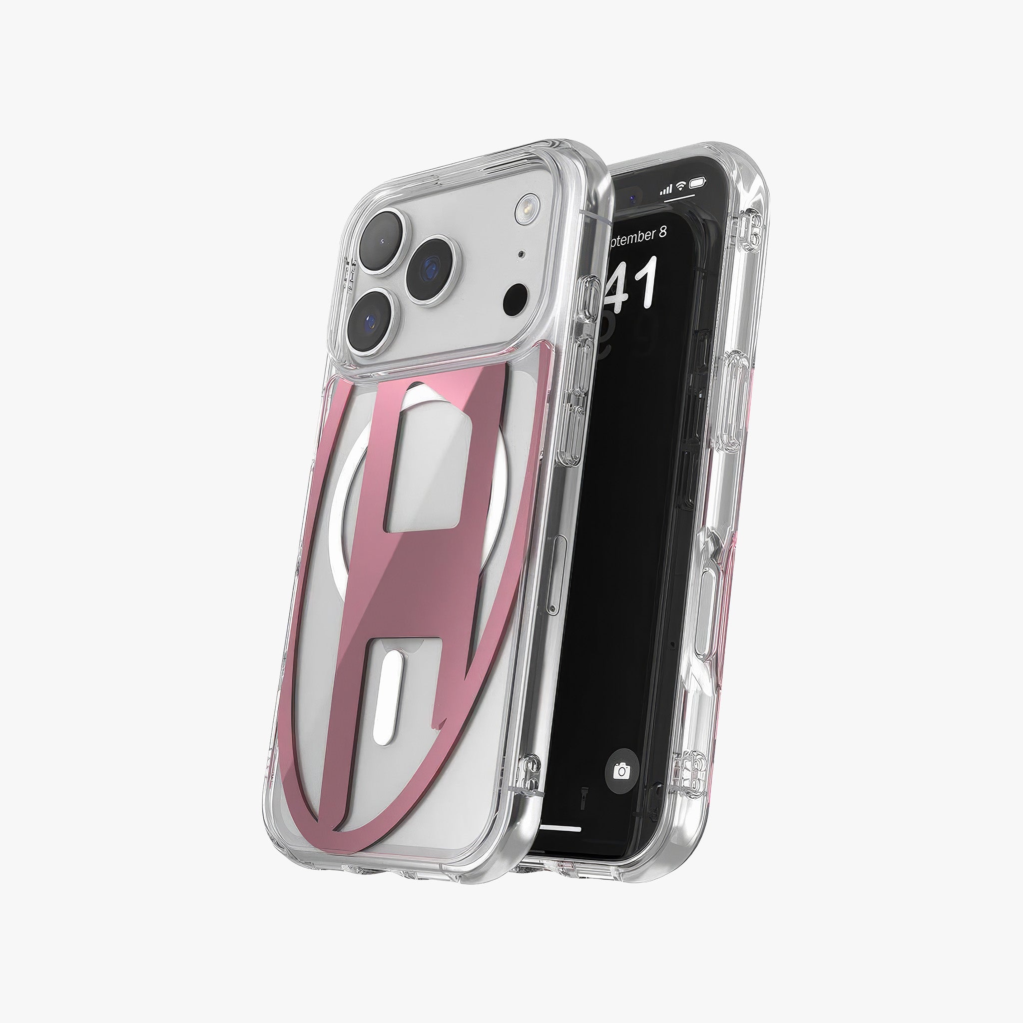 iPhone 17 Pro MagSafe Oval D Metalik Kılıf | Pembe