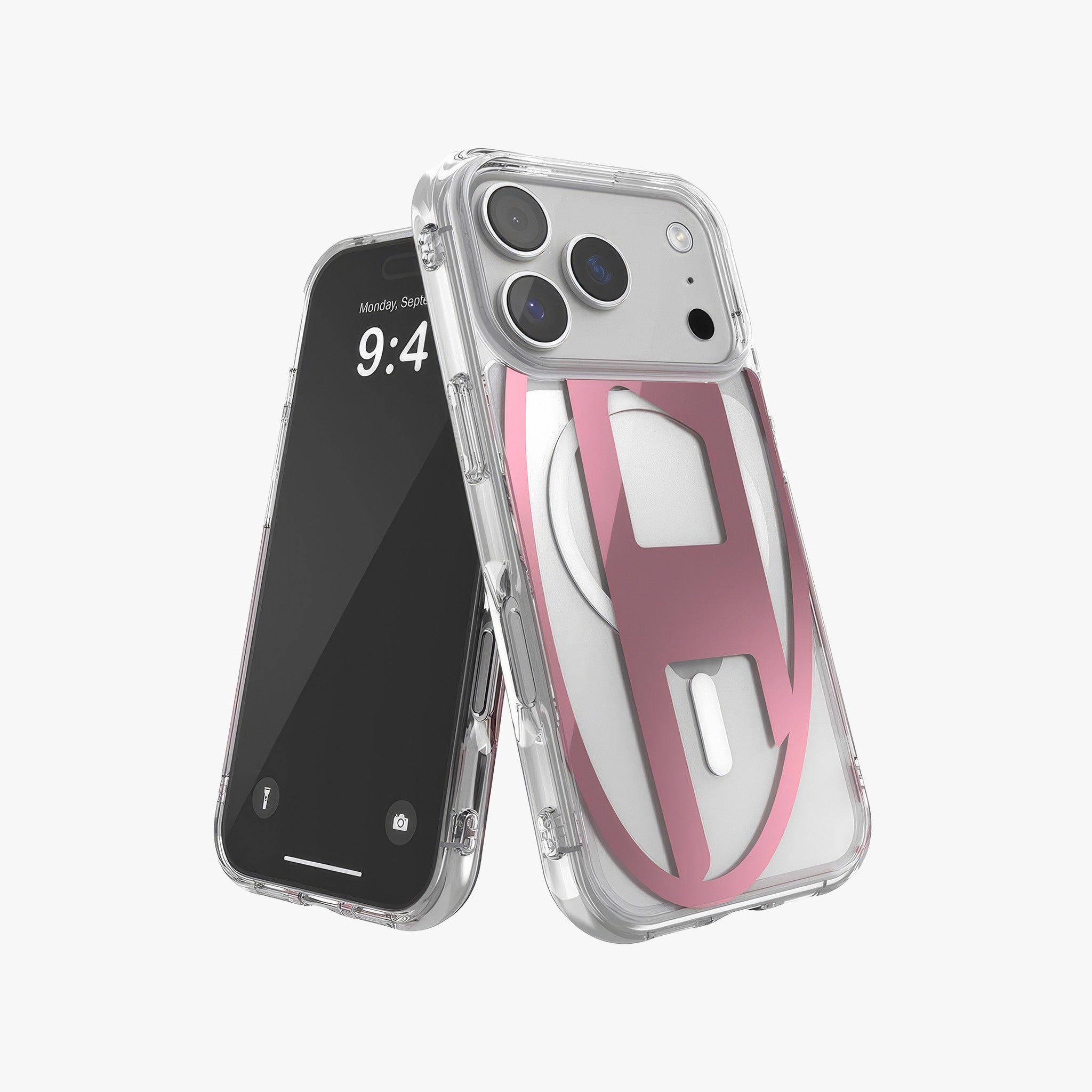 iPhone 17 Pro MagSafe Oval D Metalik Kılıf | Pembe