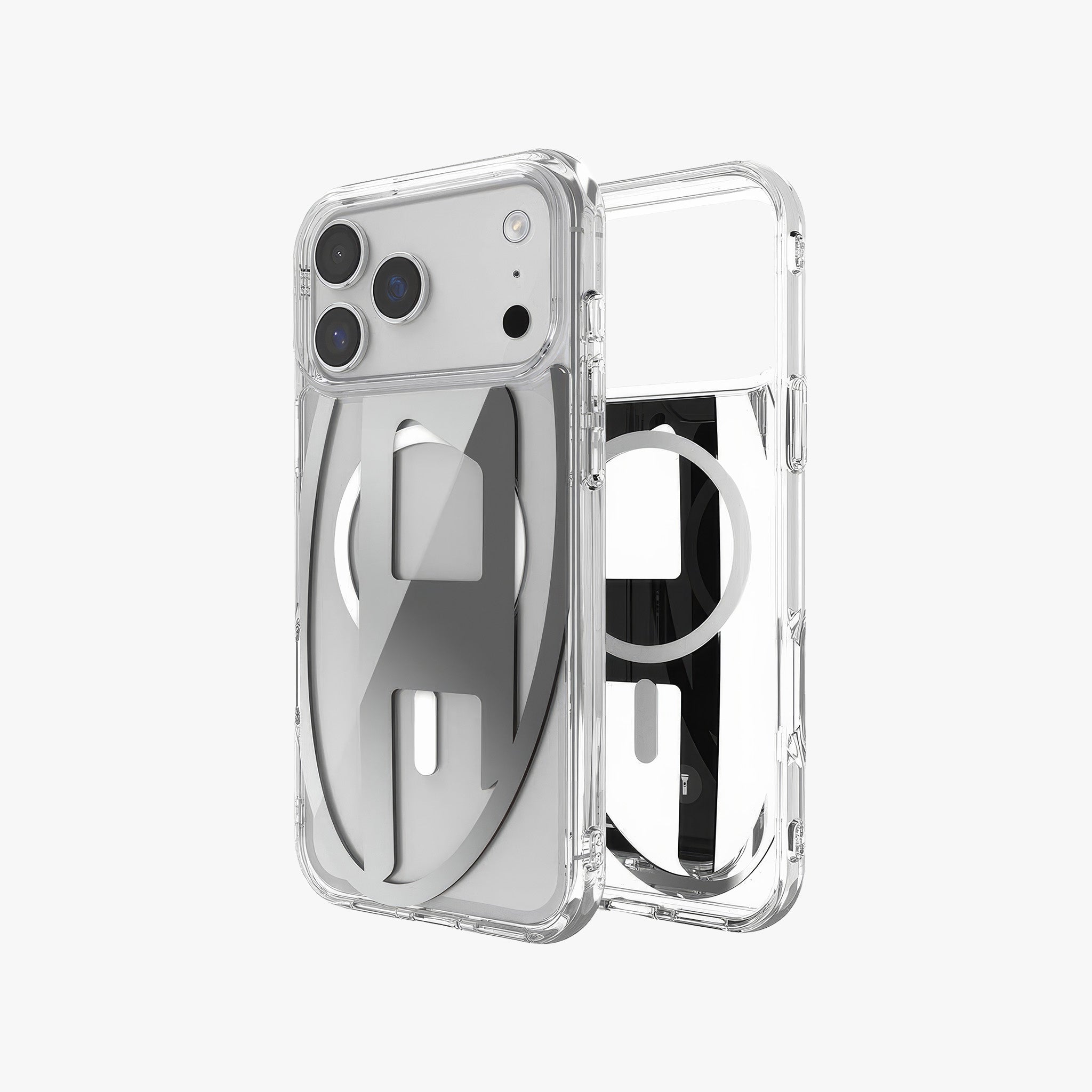 iPhone 17 Pro Max MagSafe Oval D Metalik Kılıf | Gümüş