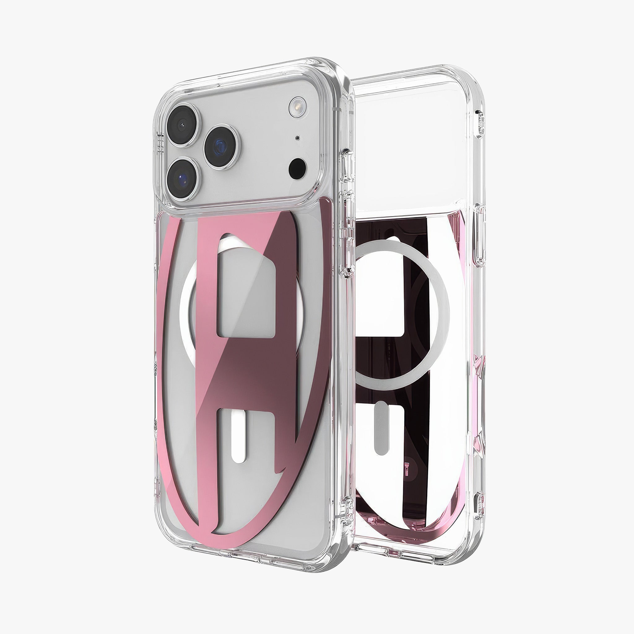 iPhone 17 Pro Max MagSafe Oval D Metalik Kılıf | Pembe