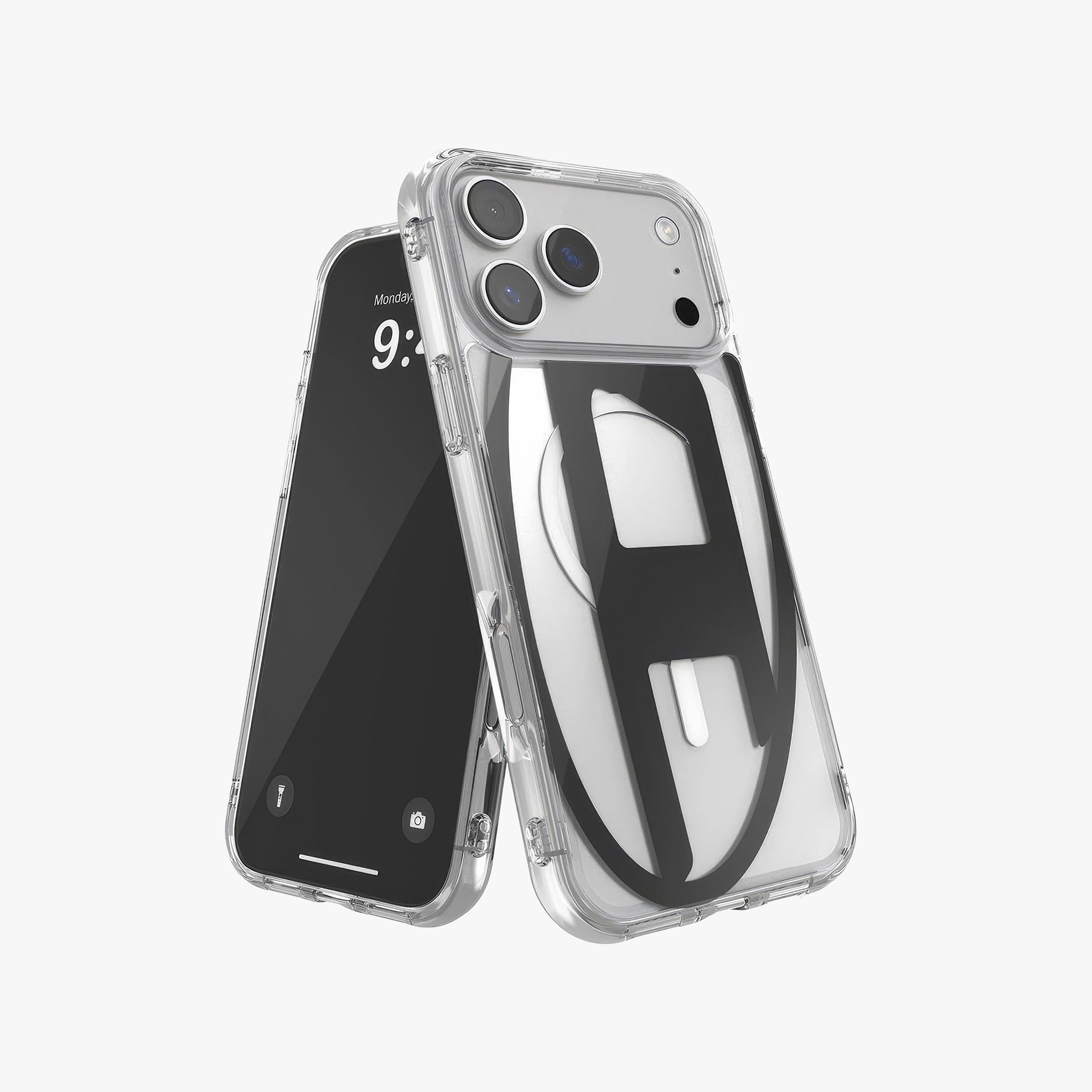 iPhone 17 Pro Max MagSafe Oval D Metalik Kılıf | Siyah