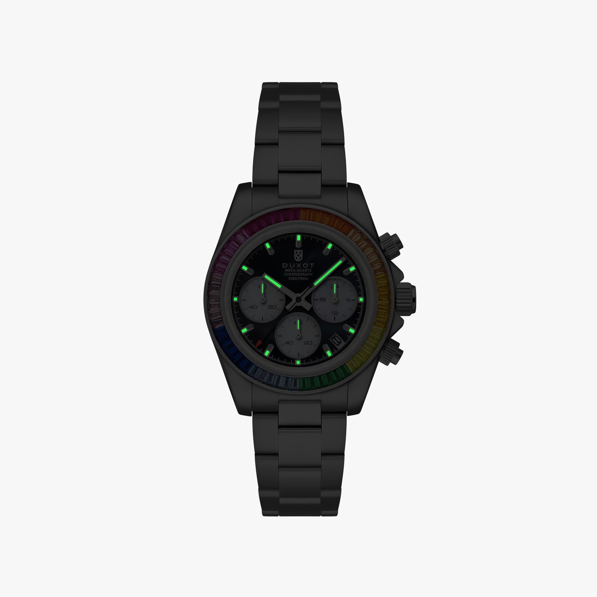 Accelero Rainbow Chronograph | Pearl Black