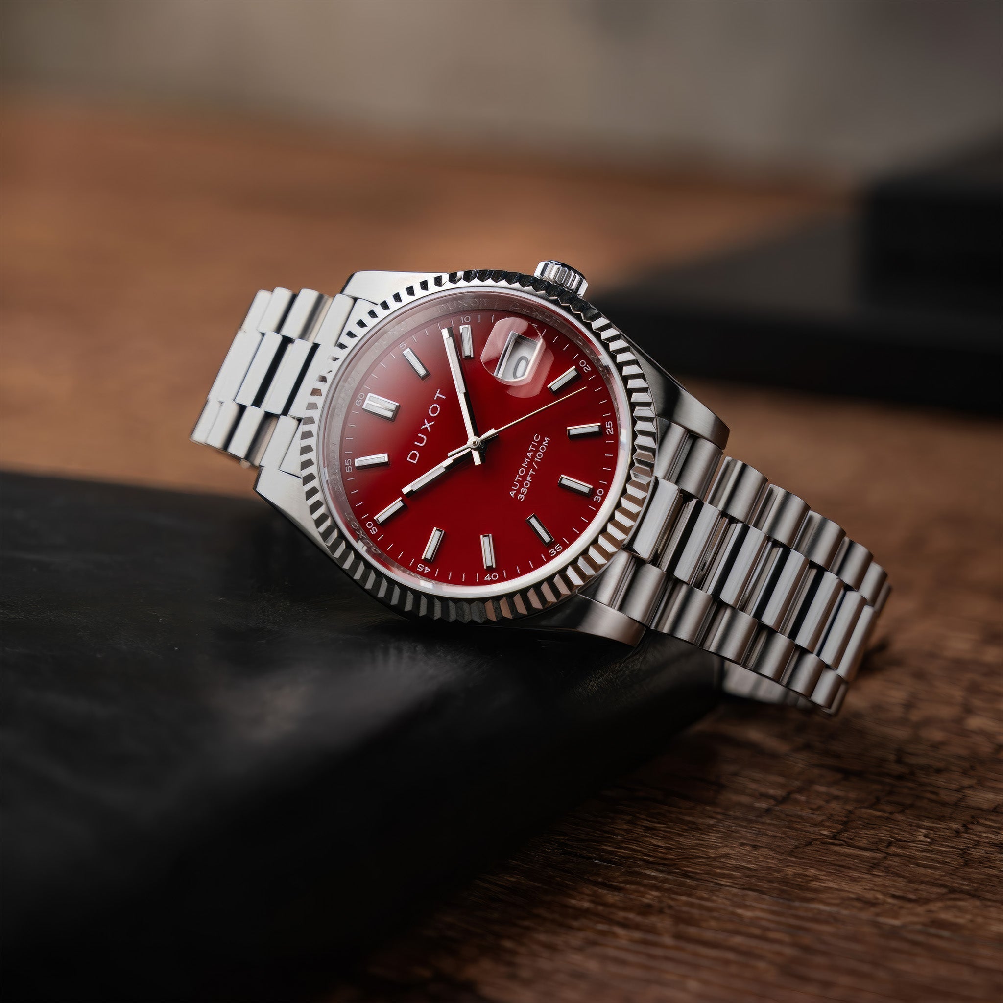 Marcel Automatic | Firebrick Red