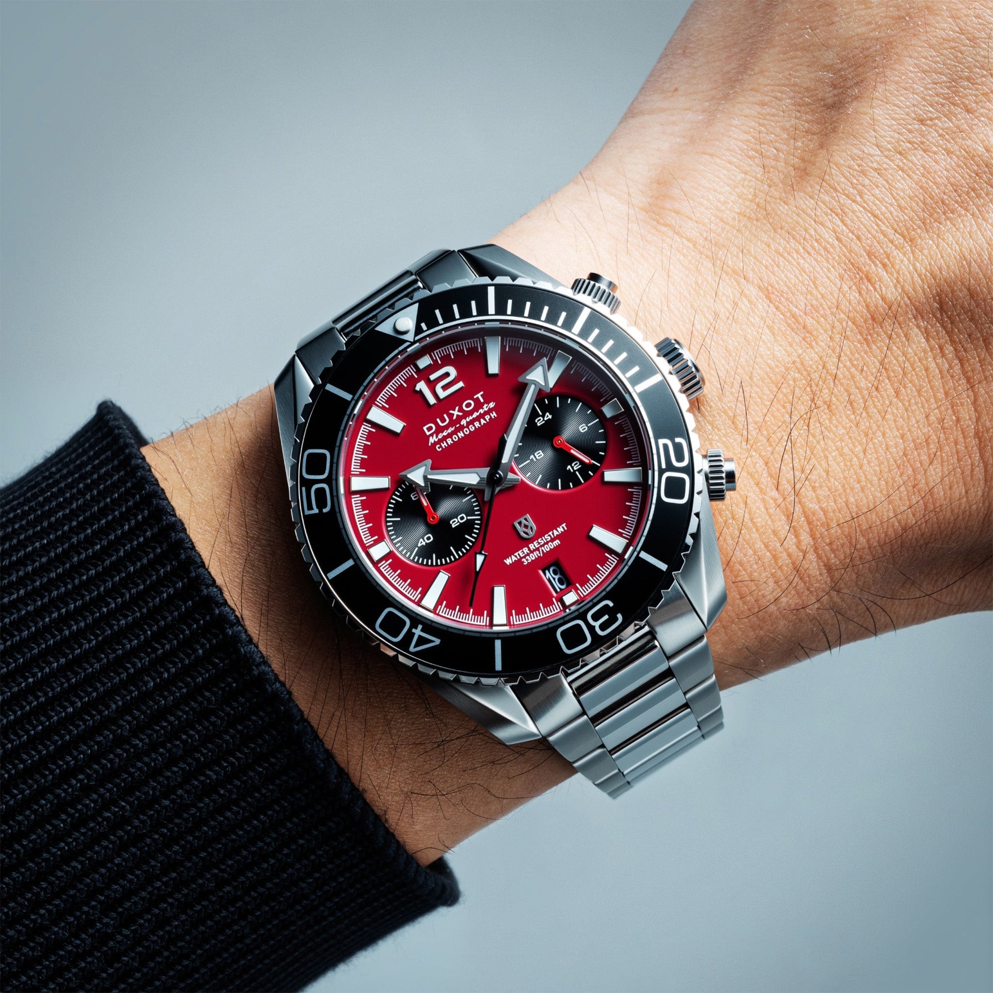 Tiburon Chronograph | 42 mm | Brick Red