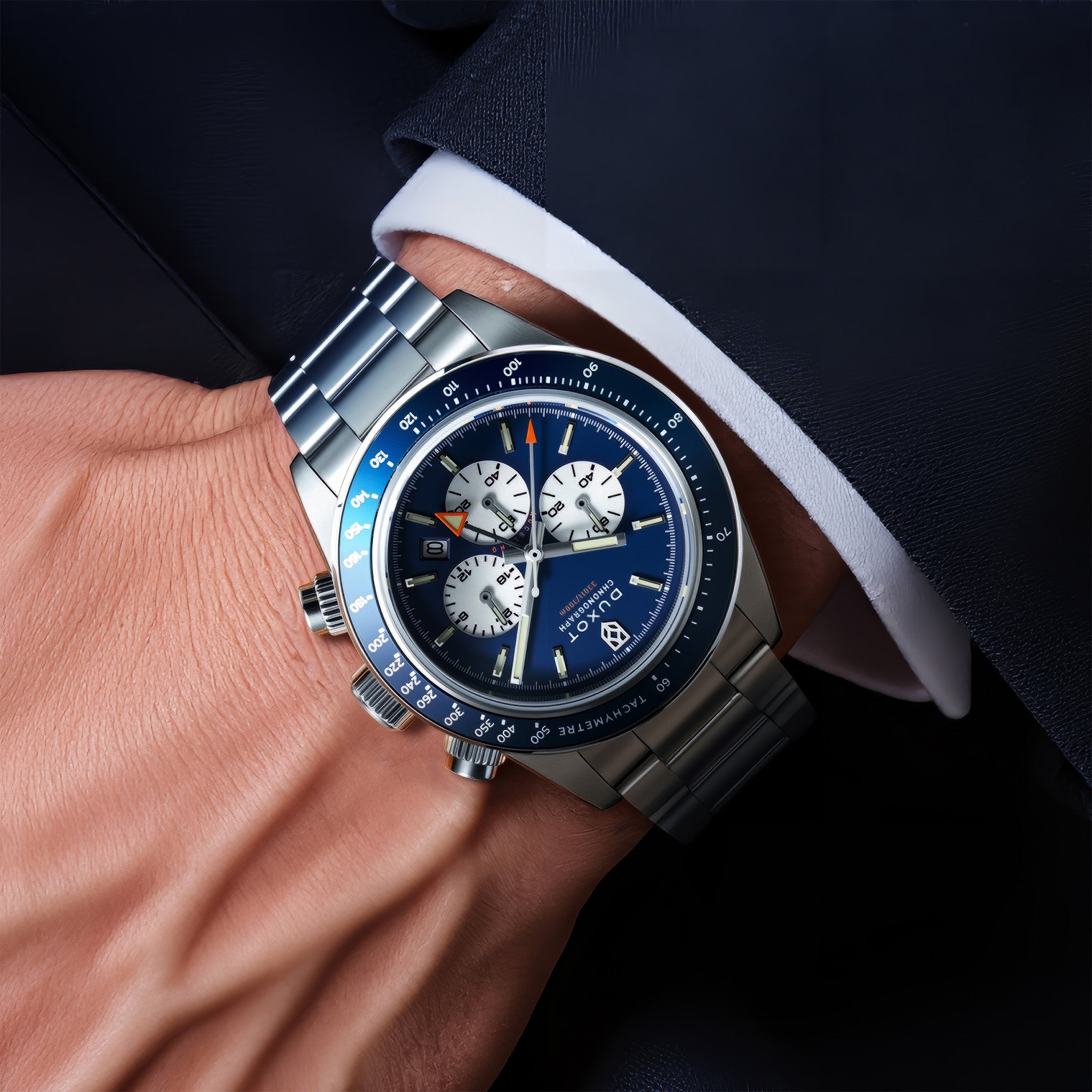 Vitesse Dual Time Chronograph | Ice Blue