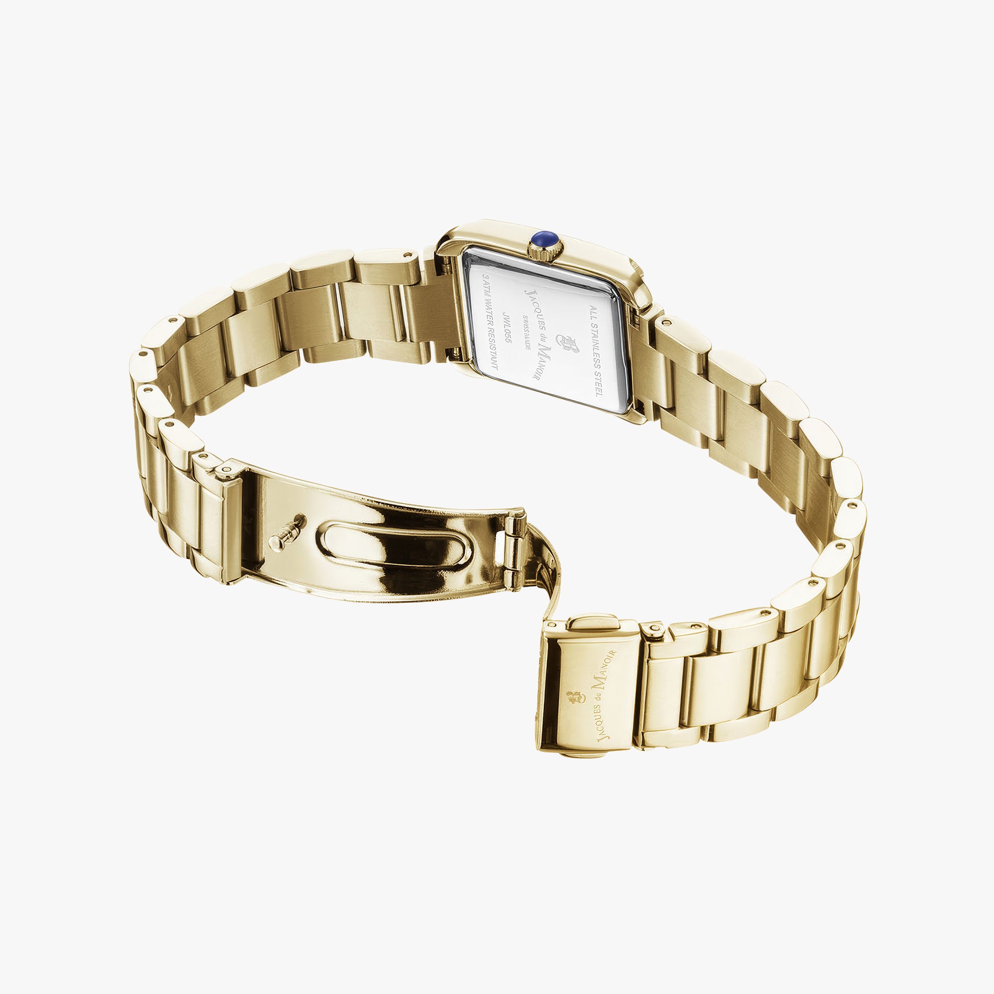 Emily | 22 x 19 mm | Gold-tone White dial with stones