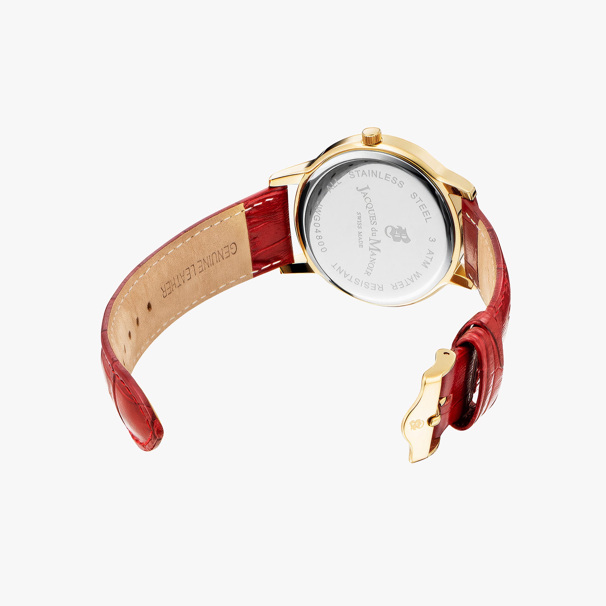 Genesis Gents | 38 mm | Red-tone White dial