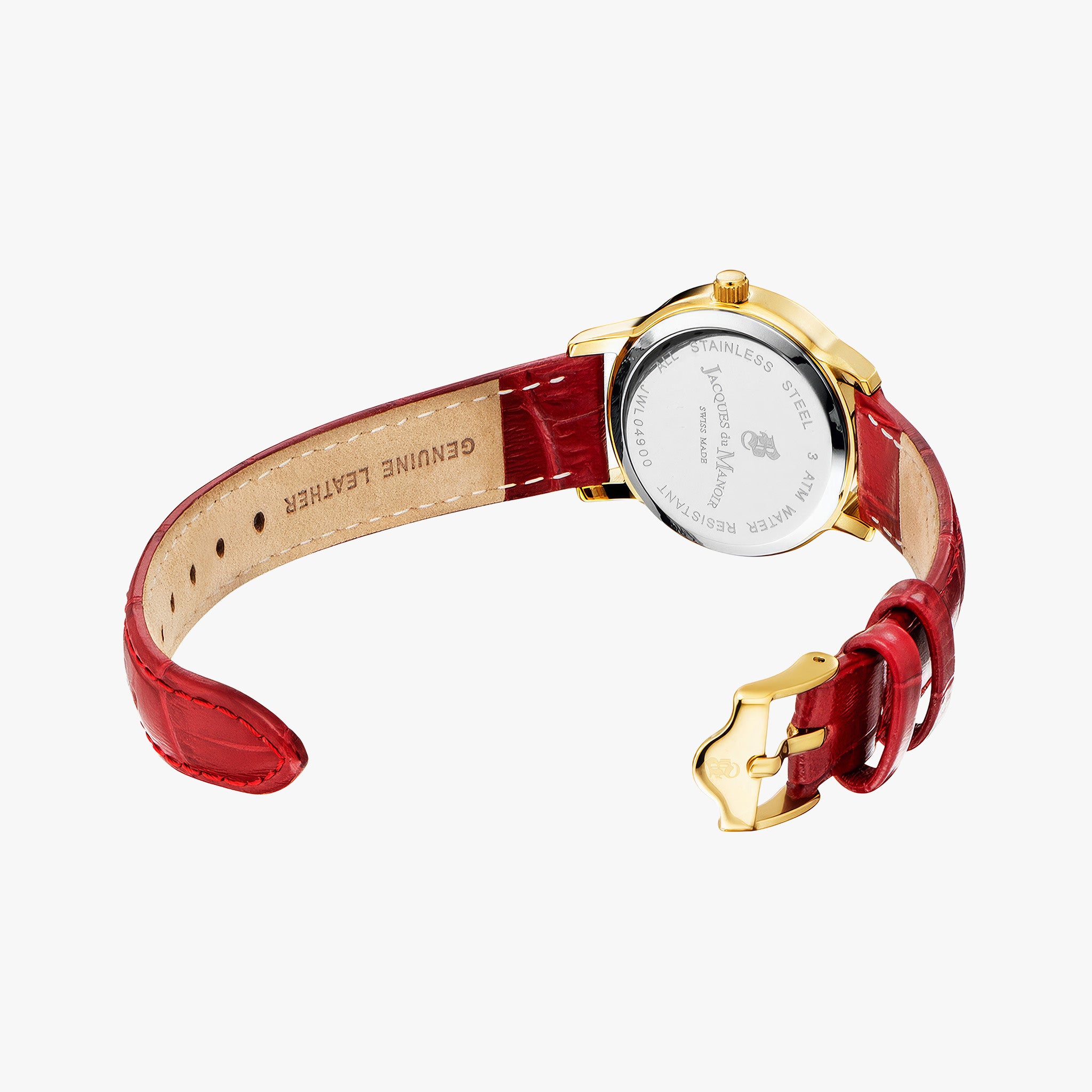 Genesis Ladies | 28 mm | Red-tone White dial