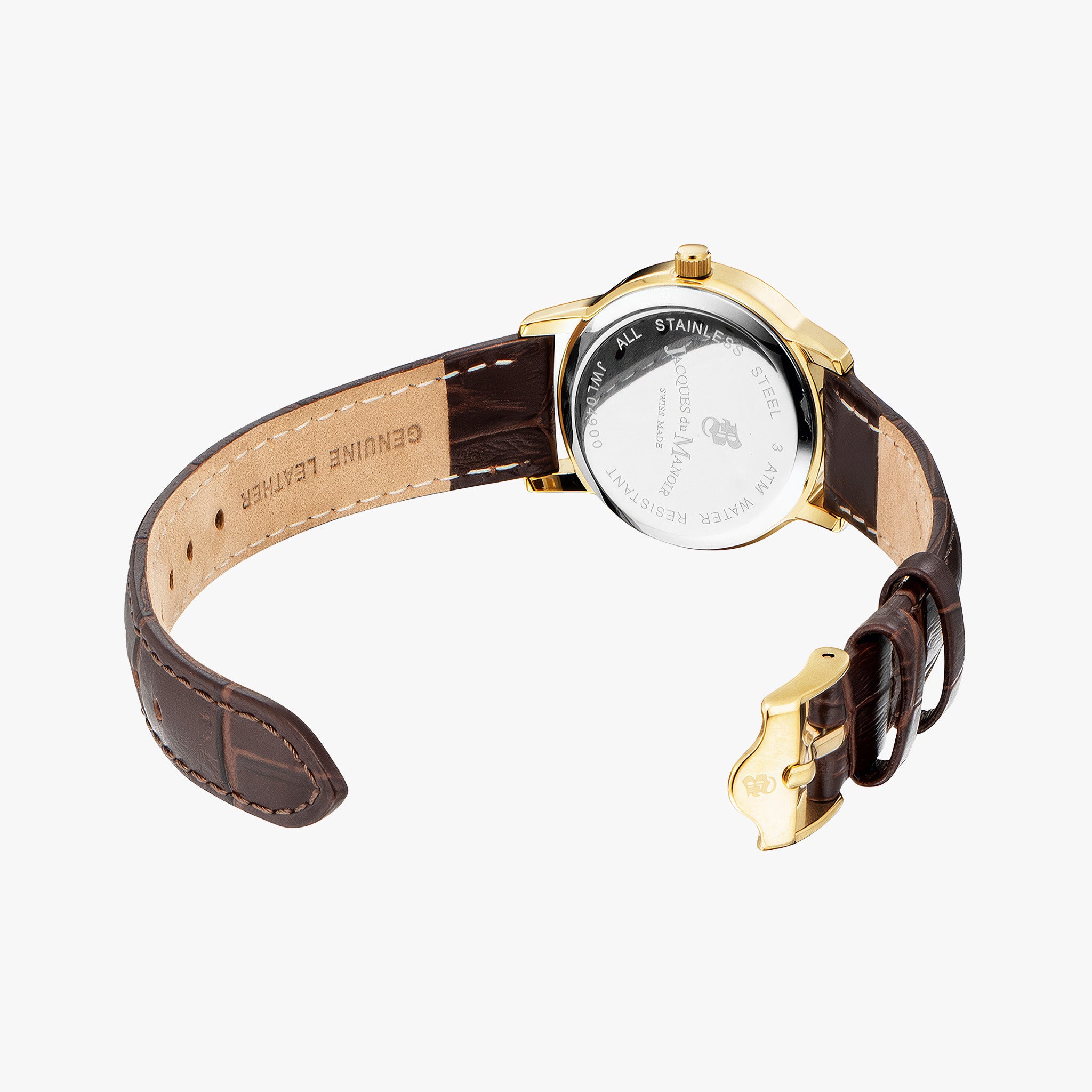 Genesis Ladies | 28 mm | Gold dial Brown strap