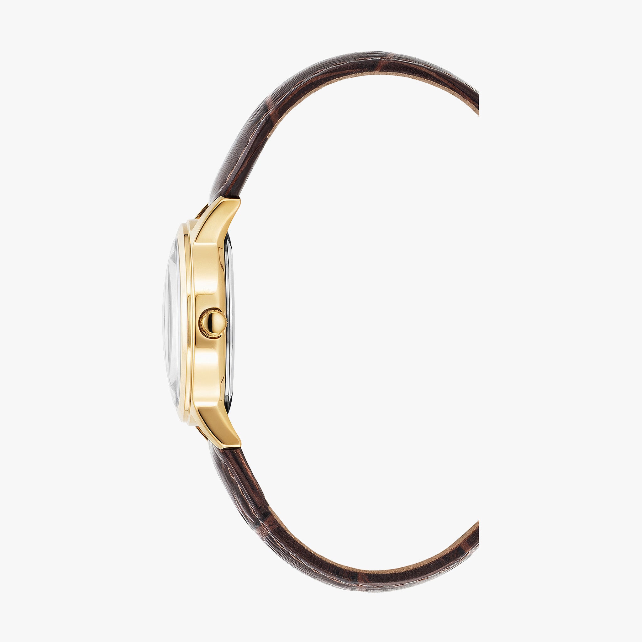 Genesis Ladies | 28 mm | Gold dial Brown strap