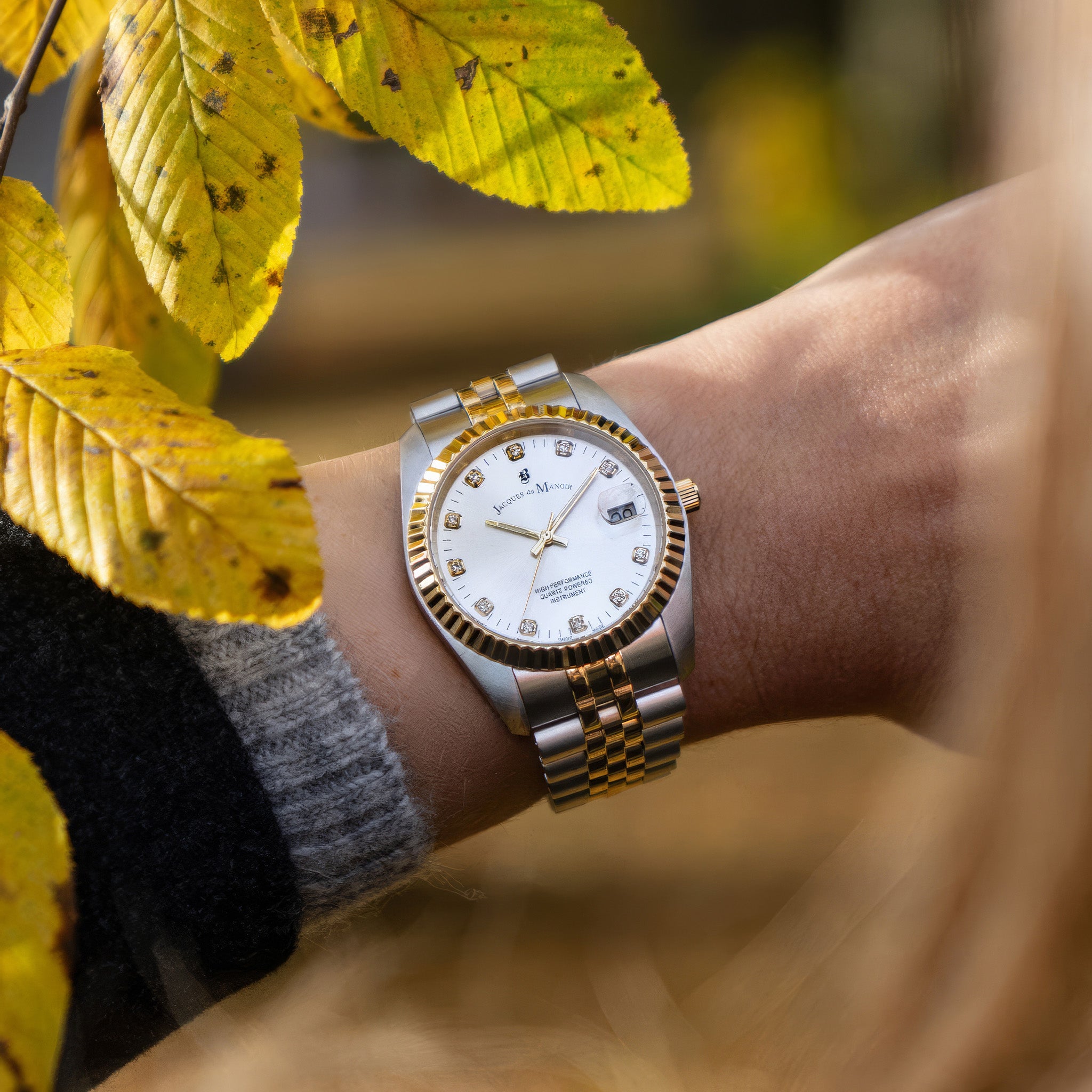 Inspiration Elegance | 36 mm | Silver dial Silver-Gold strap