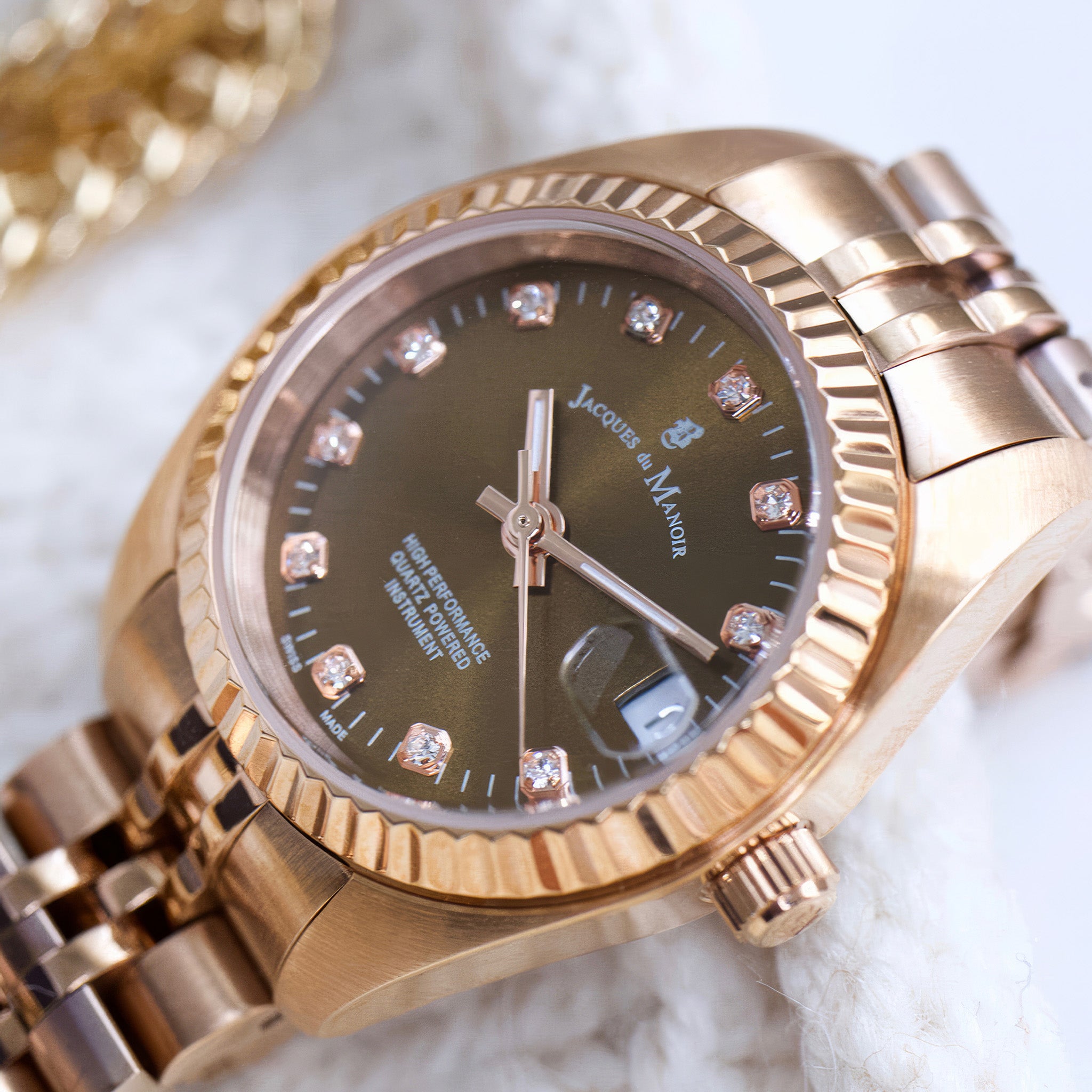 Inspiration Elegance | 26 mm | Rosegold-tone Brown dial