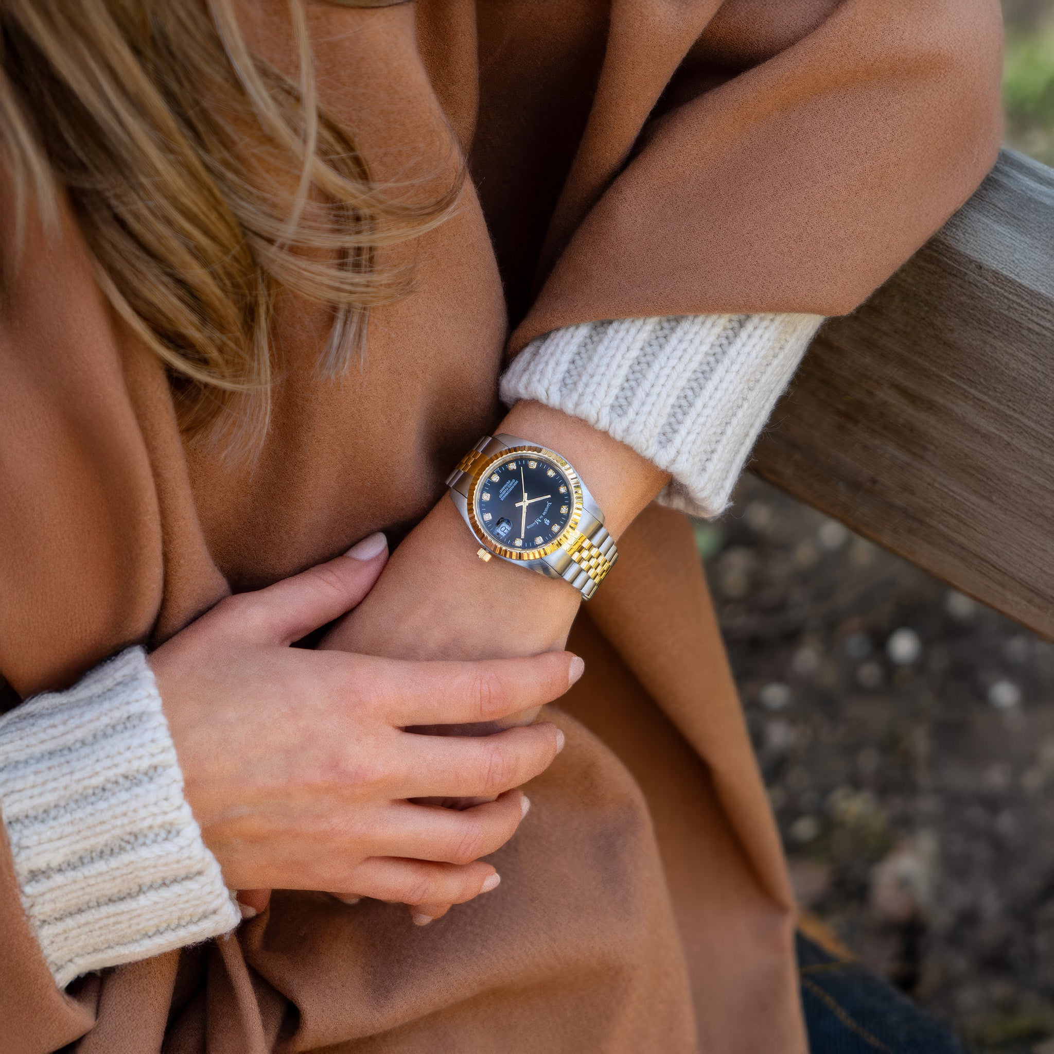 Inspiration Elegance | 36 mm | Silver-Gold Black dial