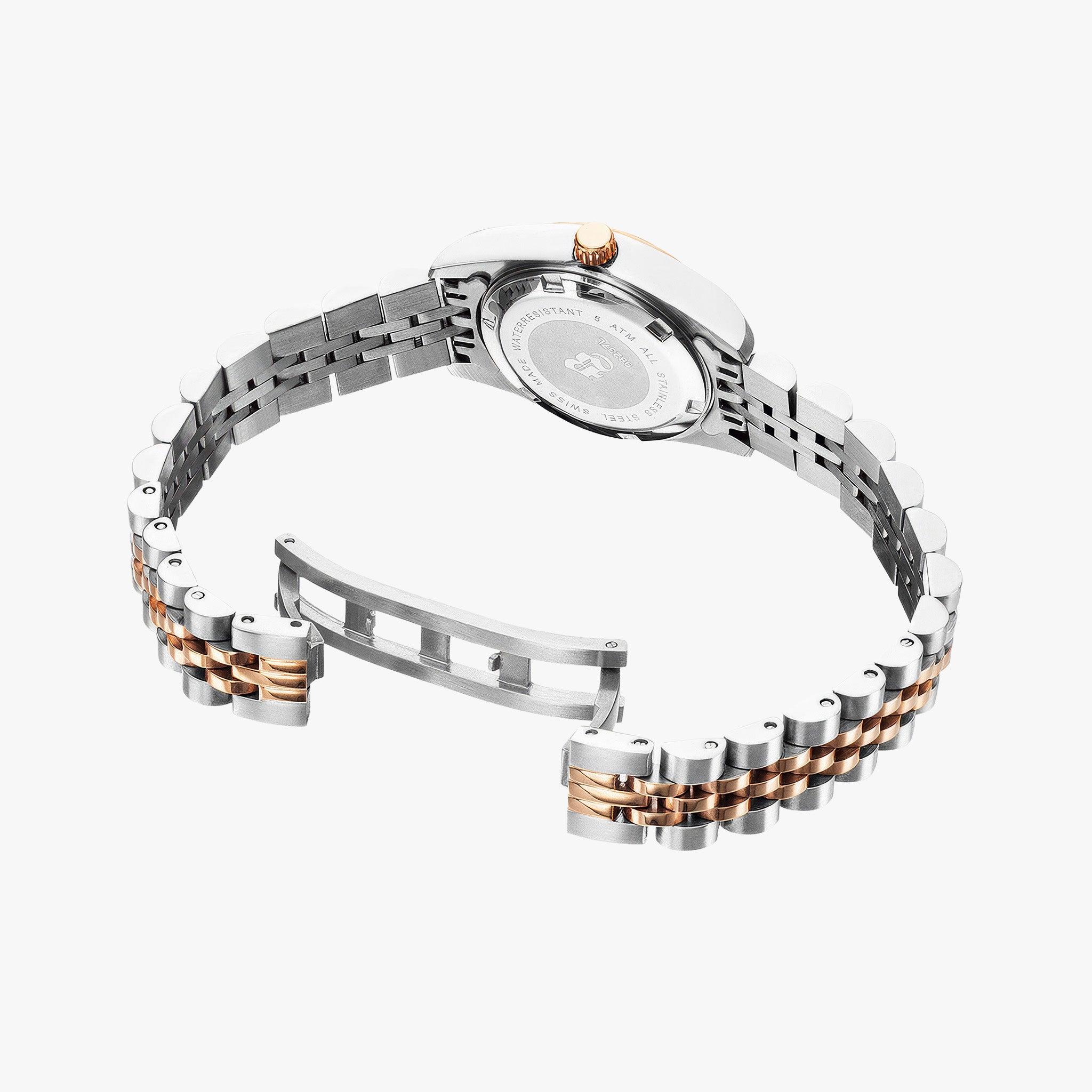 Inspiration Elegance | 26 mm | Silver-Rosegold Silver dial