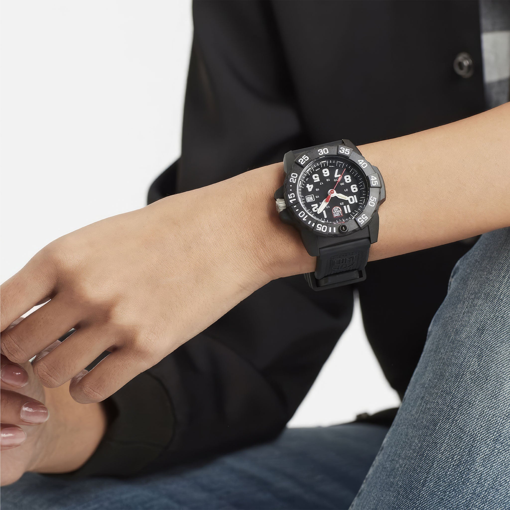 XS.3501.F Navy Seal Military Dive Watch | Siyah/Beyaz