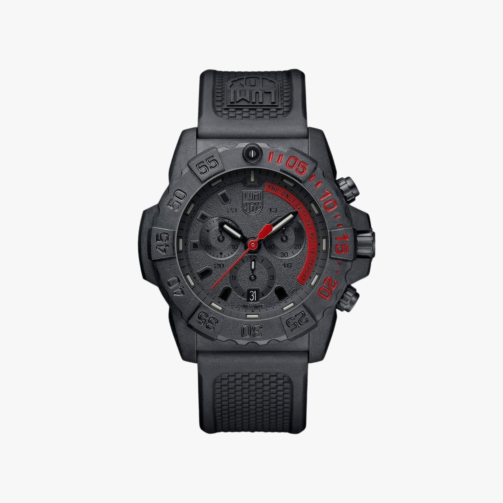 XS.3581.EY Navy Seal Chronograph Military Dive Watch | Siyah/Kırmızı