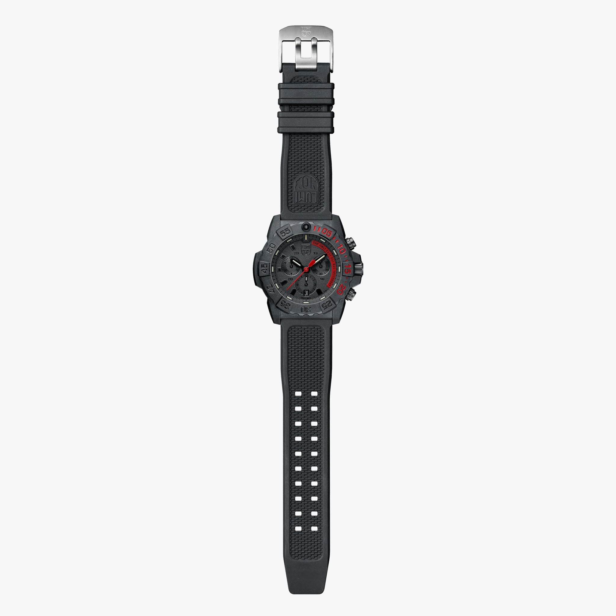 XS.3581.EY Navy Seal Chronograph Military Dive Watch | Siyah/Kırmızı