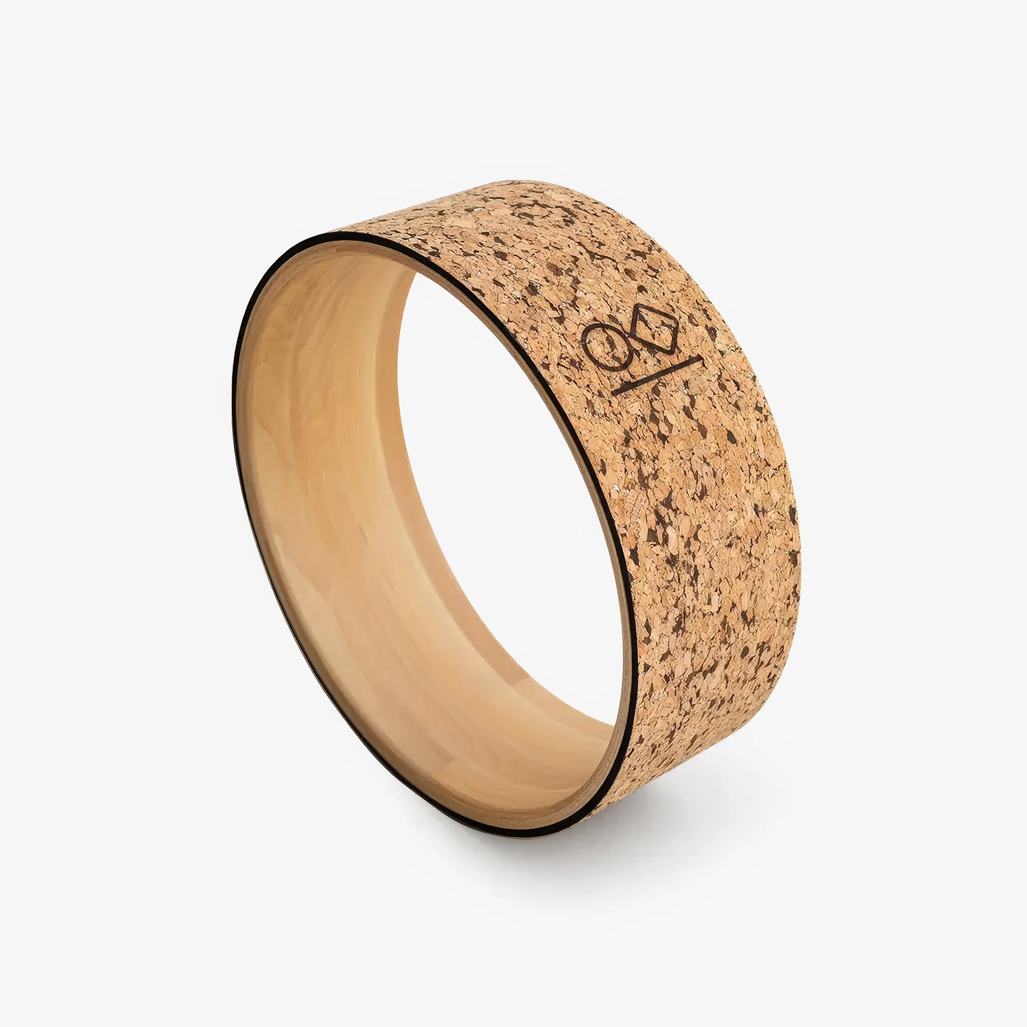 Mantar Kaplı Ahşap Yoga Çemberi | Büyük | 41cm