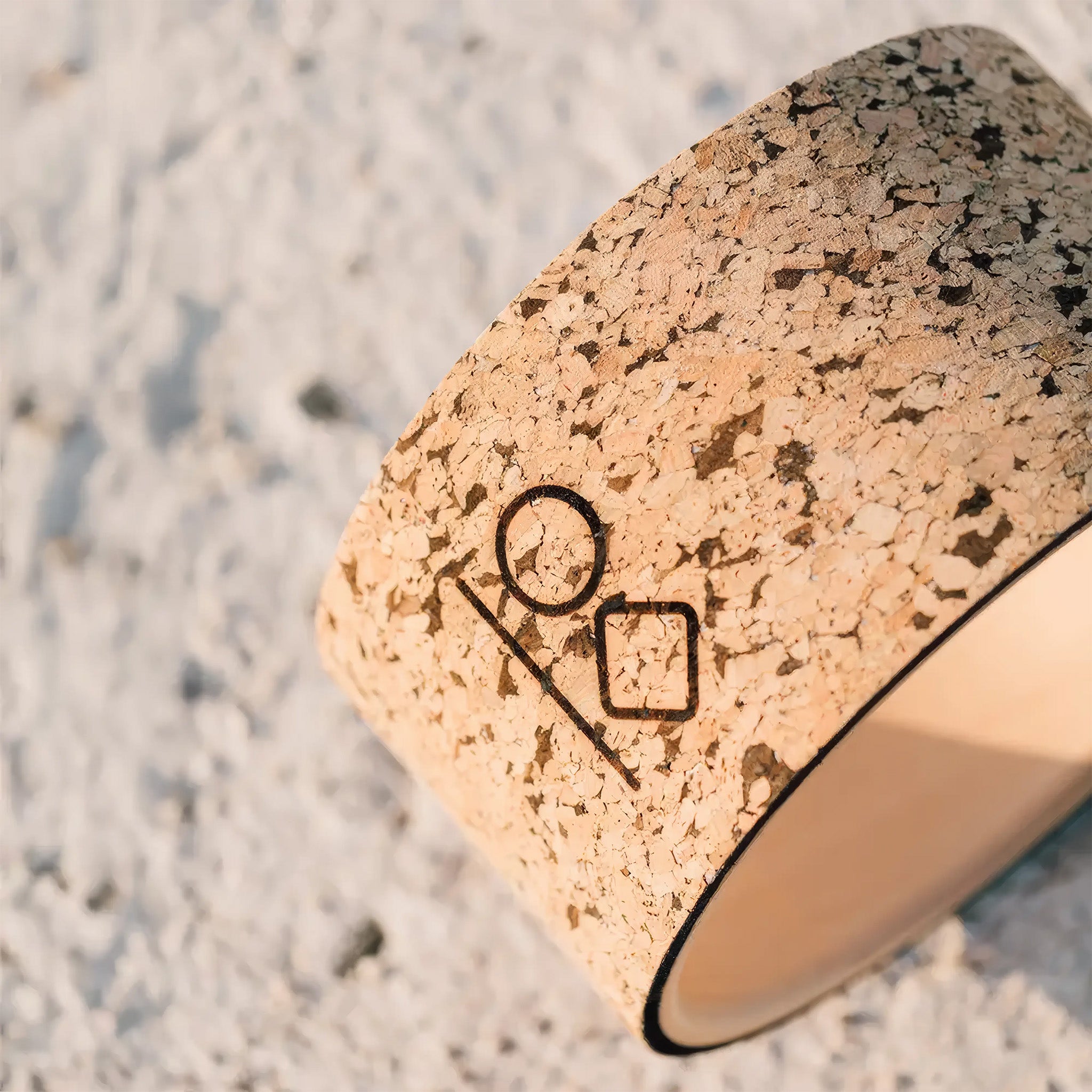 Mantar Kaplı Ahşap Yoga Çemberi | Standart | 32cm