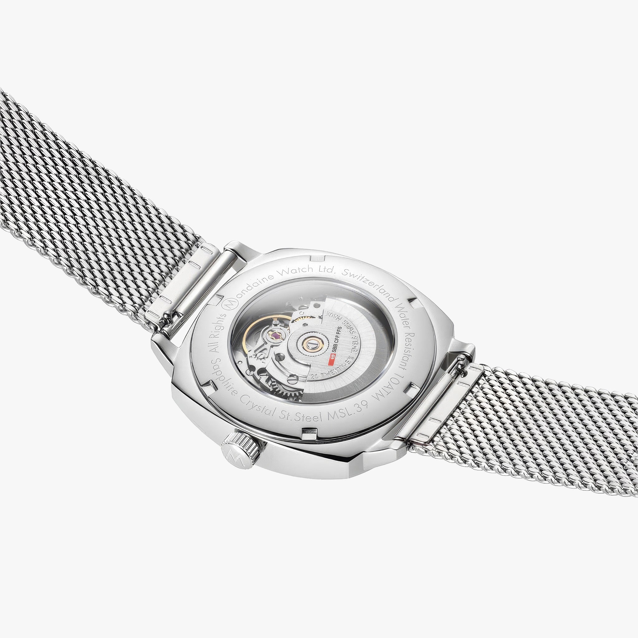 Pillow Automatic | 39mm | Stainless Steel Mesh