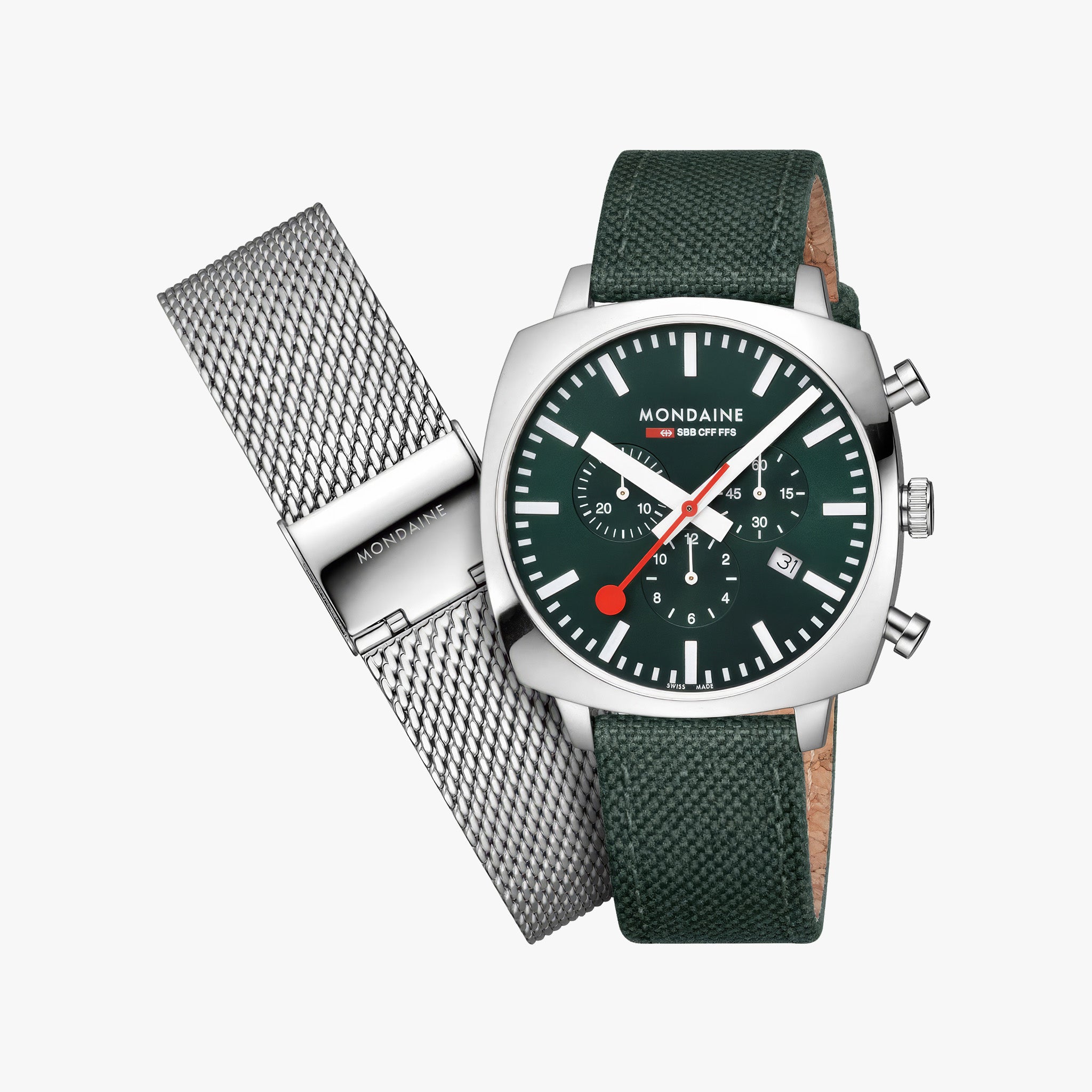 Grand Cushion | 41 mm | Park Green