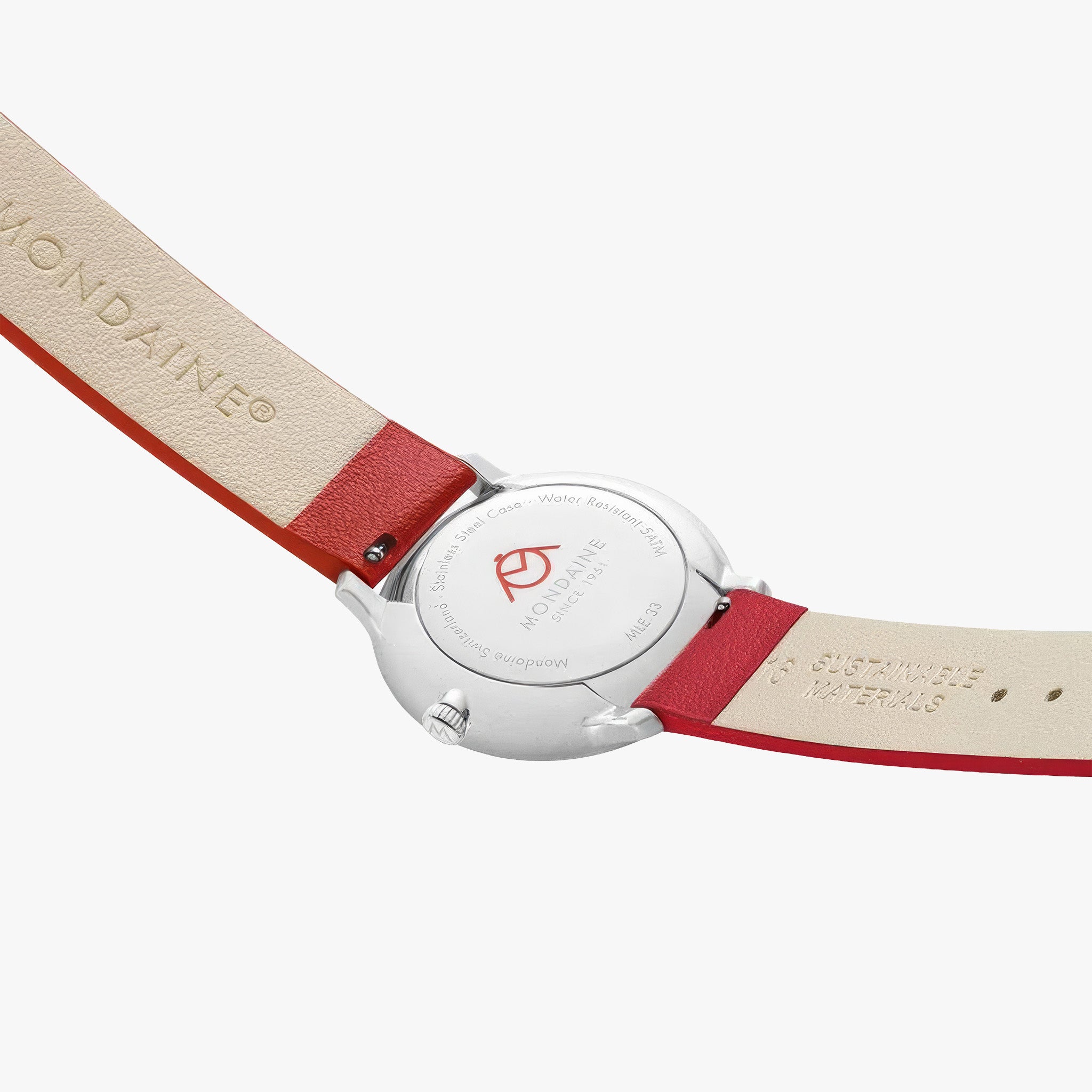 Doppio | 33 mm | Red Vegan Grape Leather