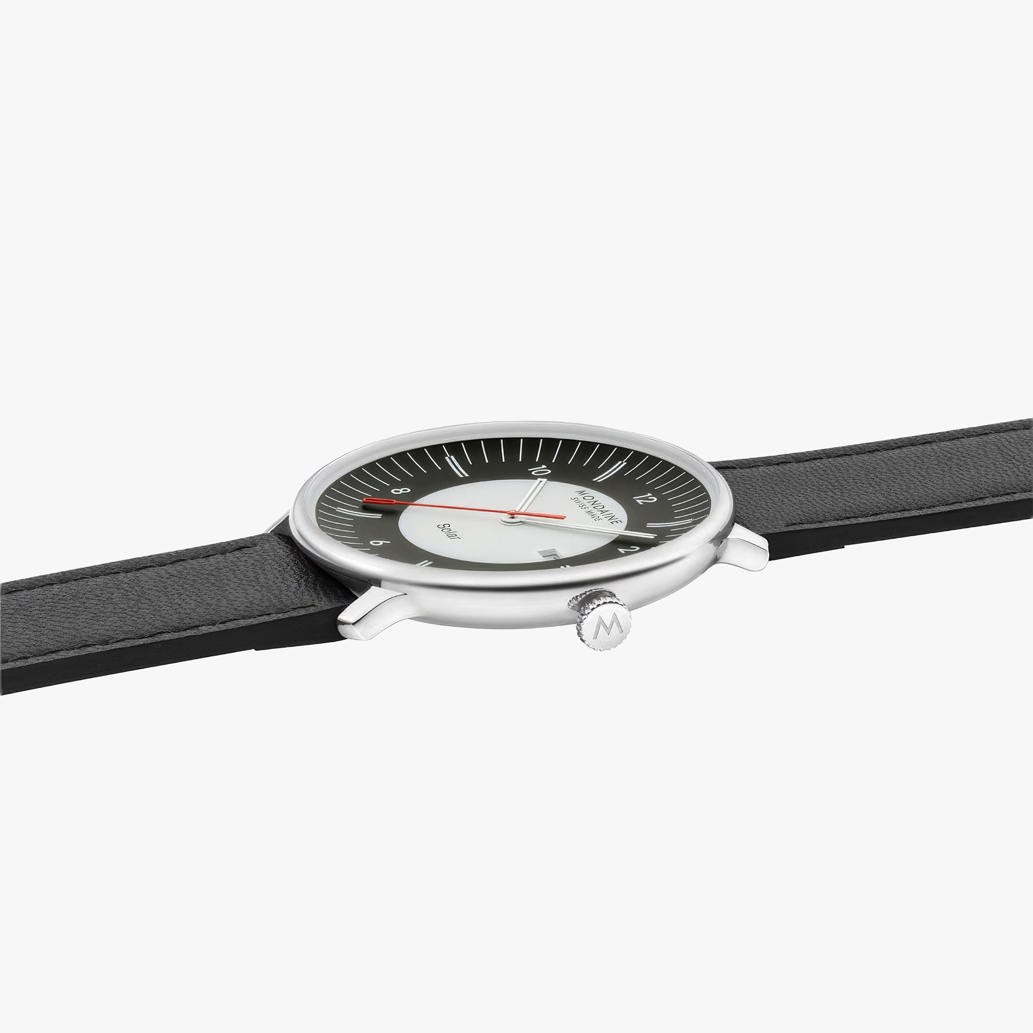 Doppio Solar | 41 mm | Black Vegan Grape Leather