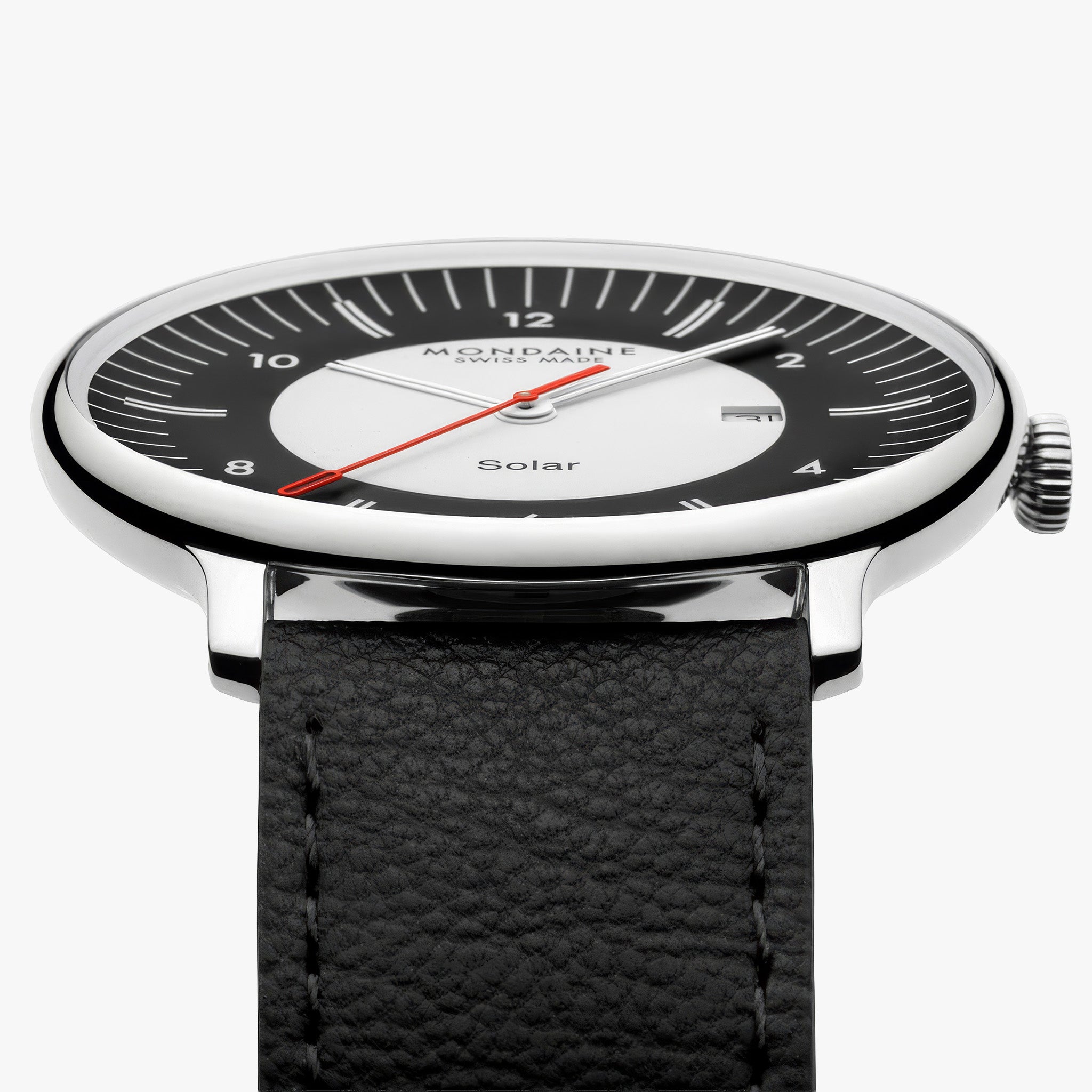 Doppio Solar | 41 mm | Black Vegan Grape Leather