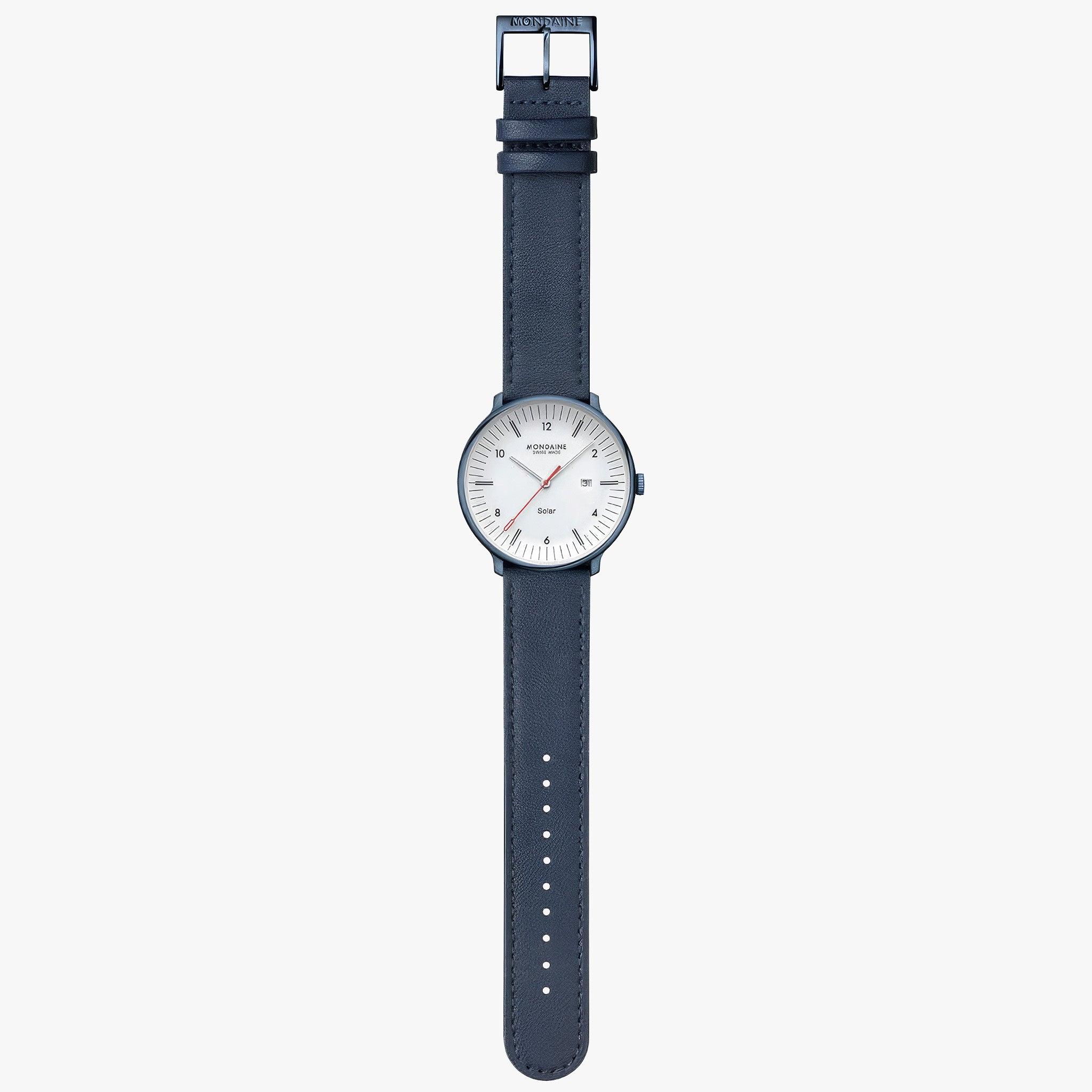 Doppio Solar | 41 mm | Blue Vegan Apple Leather