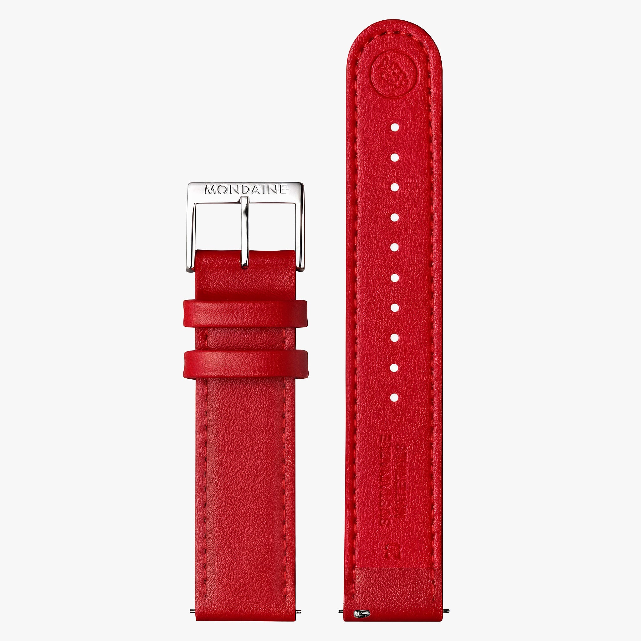 Doppio Solar | 41mm | Red Vegan Grape Leather