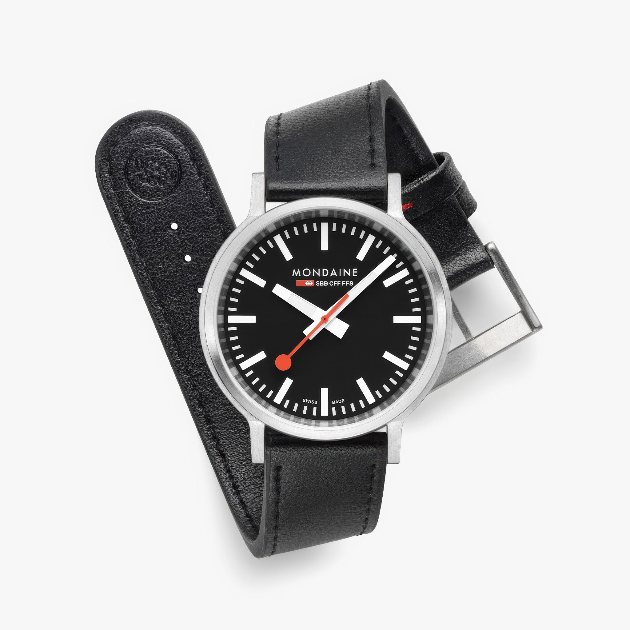 Stop2go watch | 41mm | Black Vegan Grape Leather