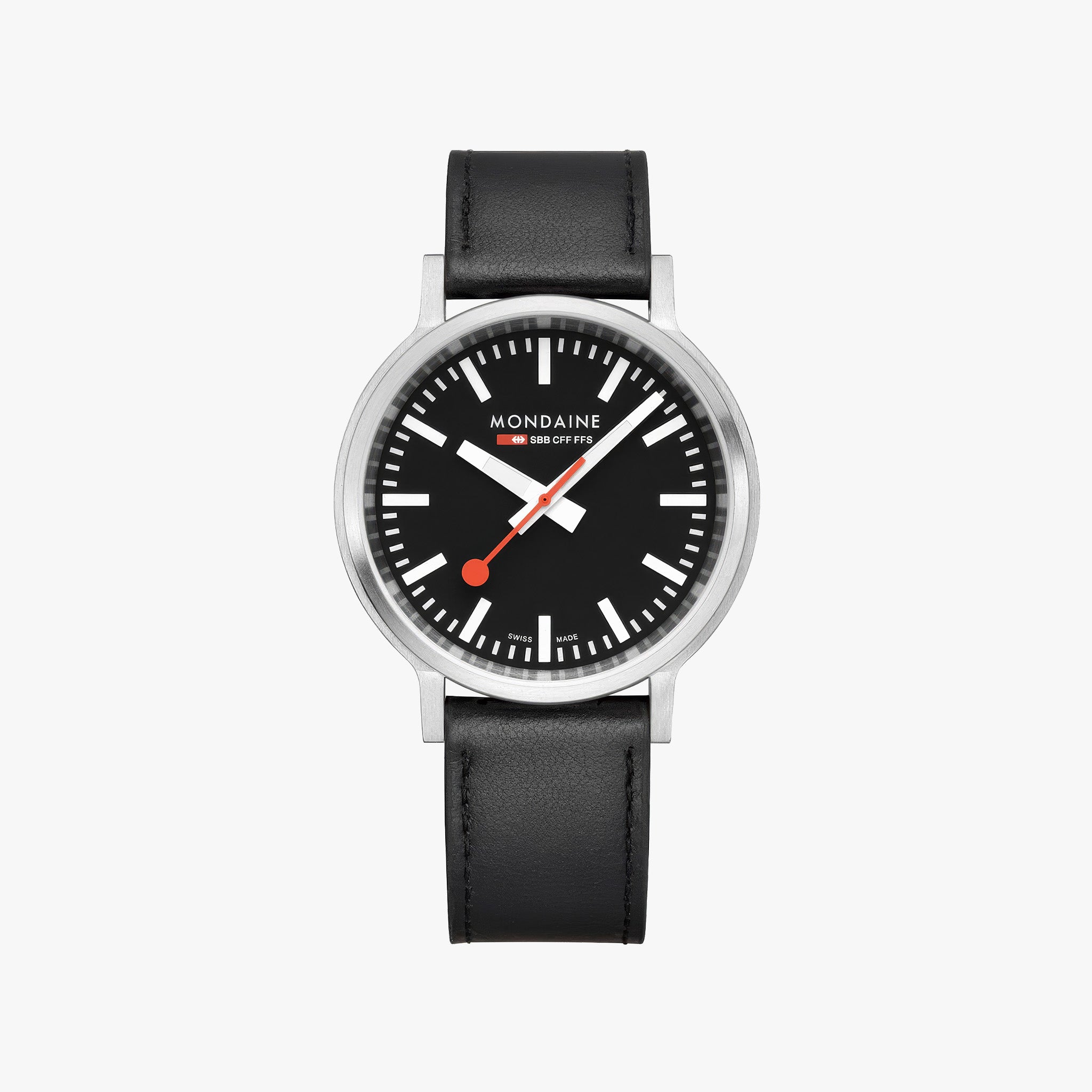 Stop2go watch | 41mm | Black Vegan Grape Leather