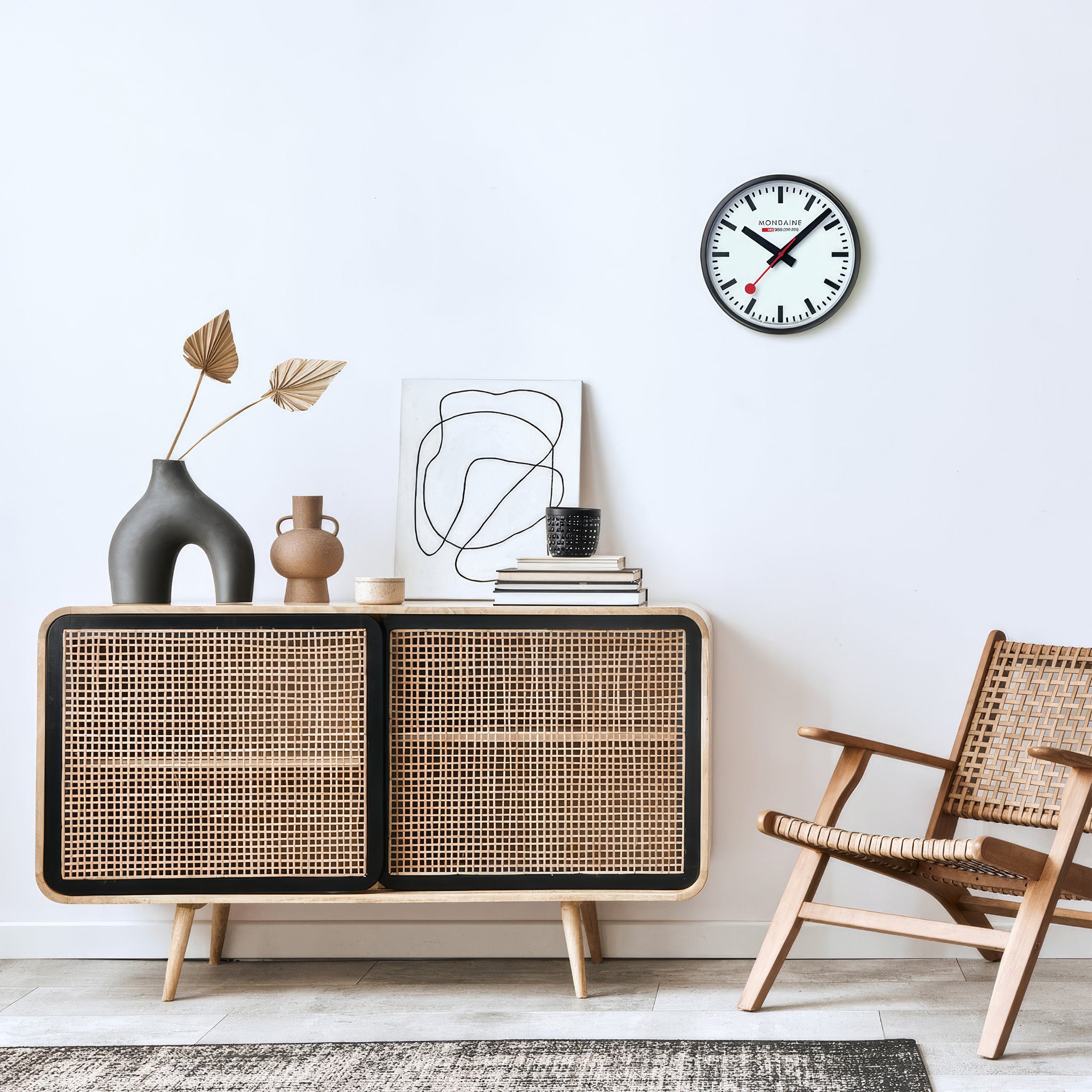 Wall Clock | 25 cm | Black