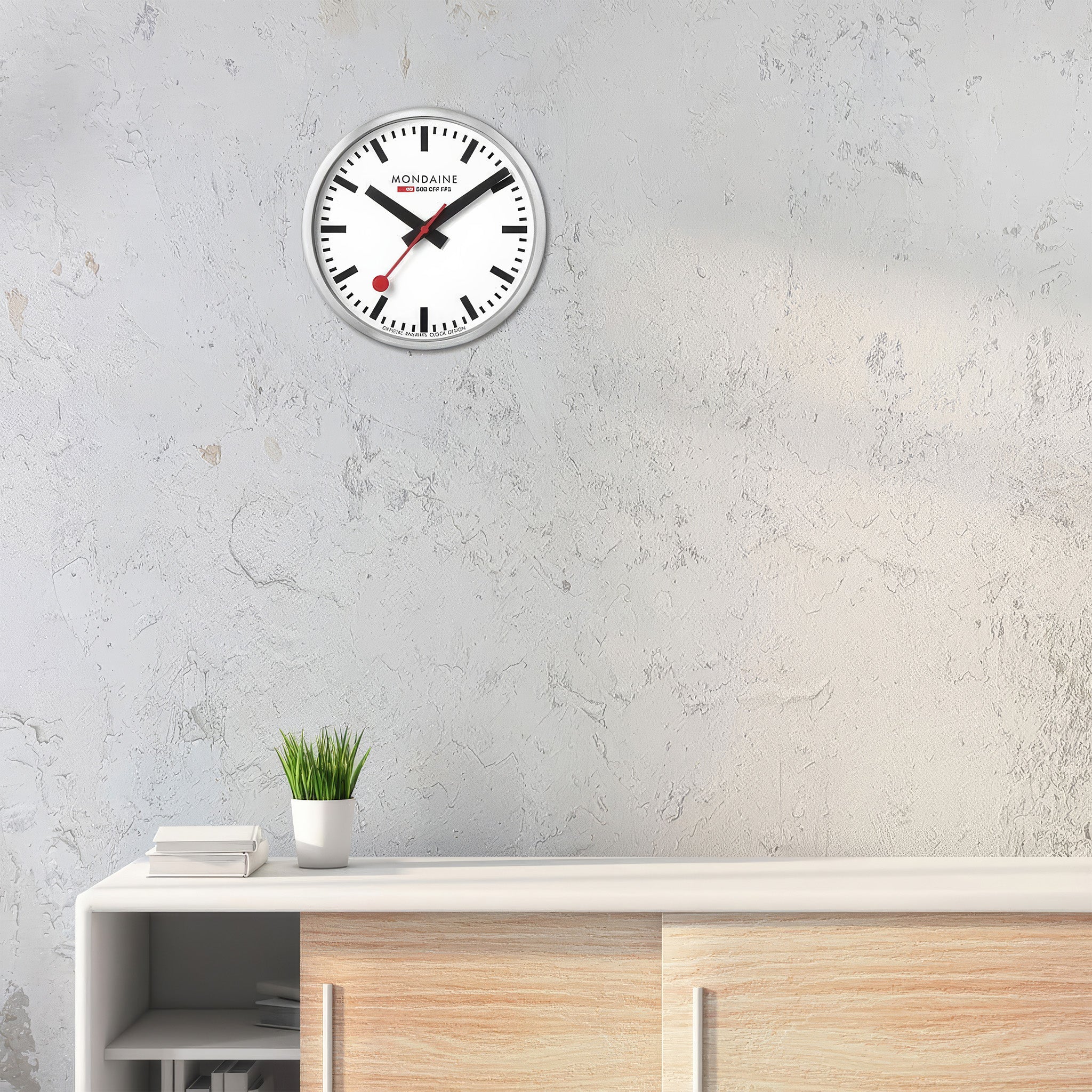 Wall Clock | 25 cm | Silver