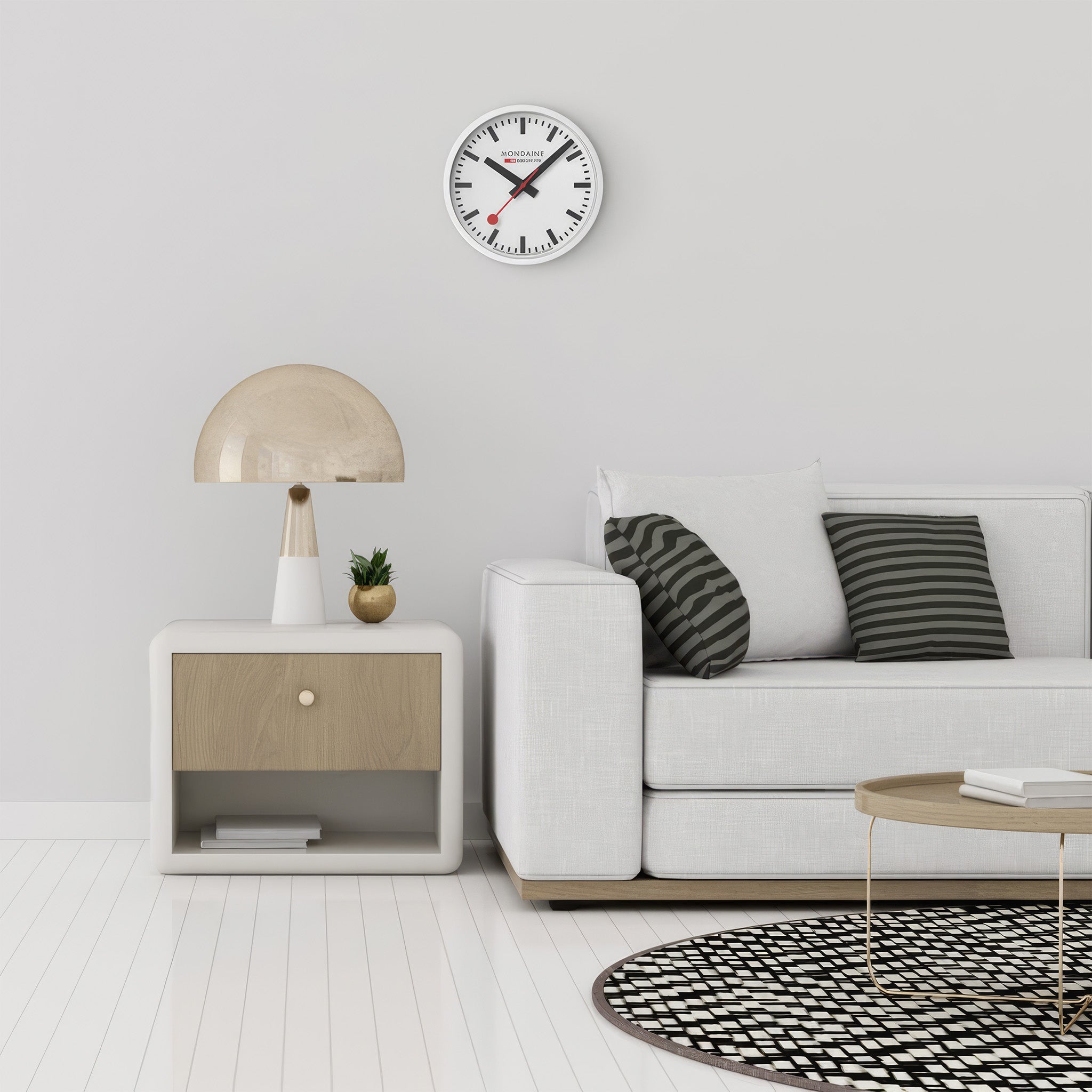 Wall Clock | 25 cm | White