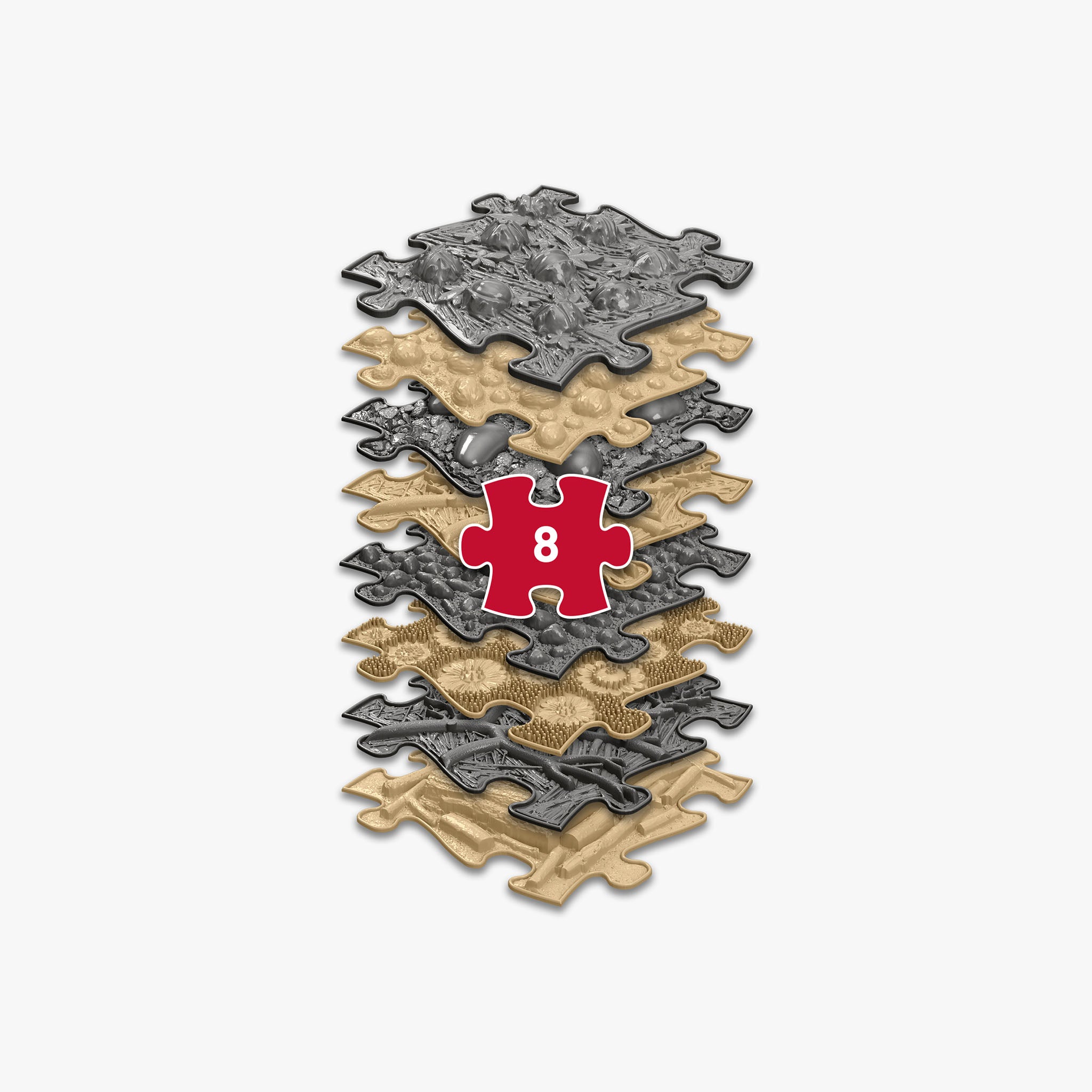 Natural Set Ortopedik Puzzle Mat Seti