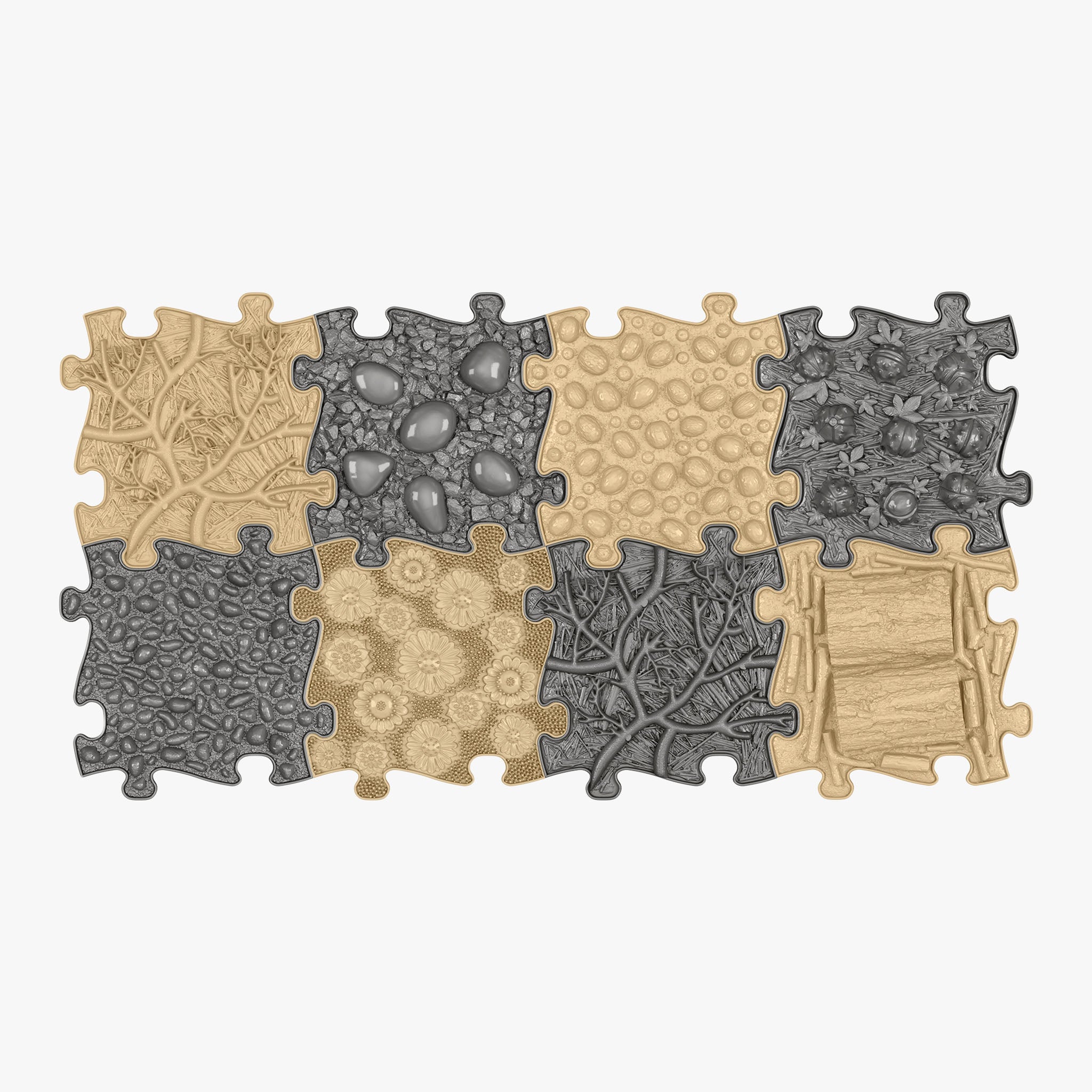 Natural Set Ortopedik Puzzle Mat Seti