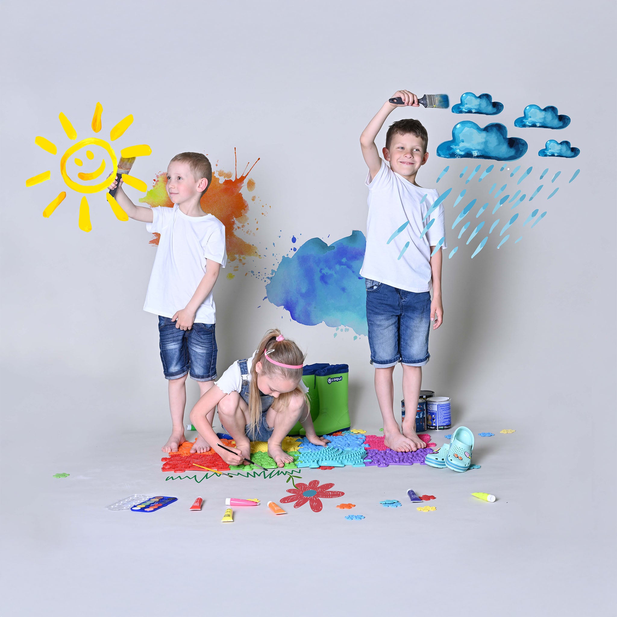 Rainbow Set Ortopedik Puzzle Mat Seti