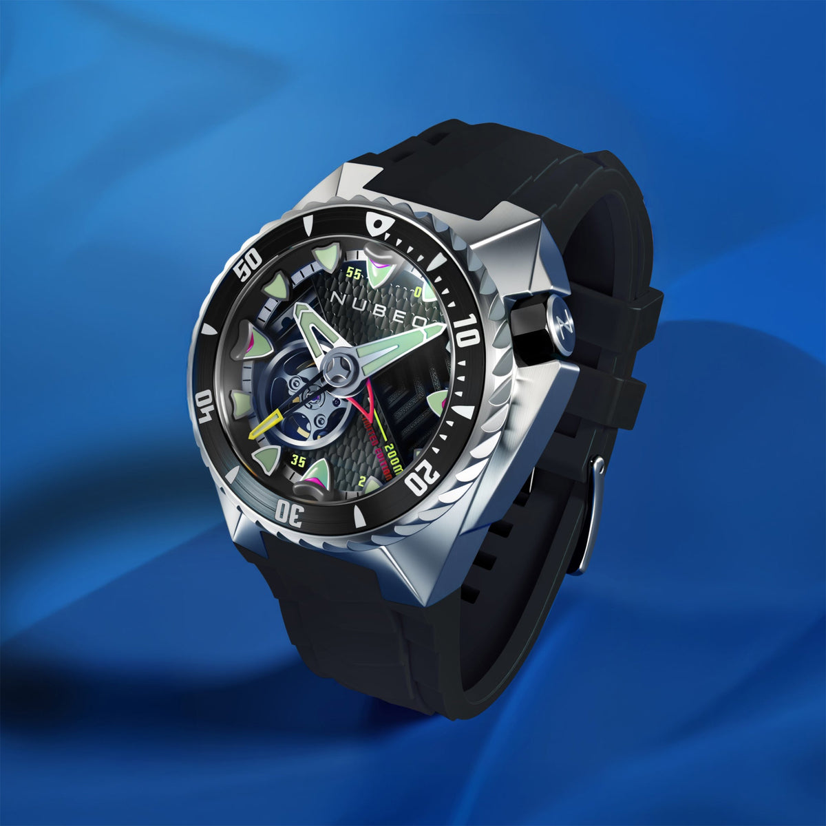 Megalodon Automatic Limited Edition Erkek Kol Saati | 44 mm | Predator Black