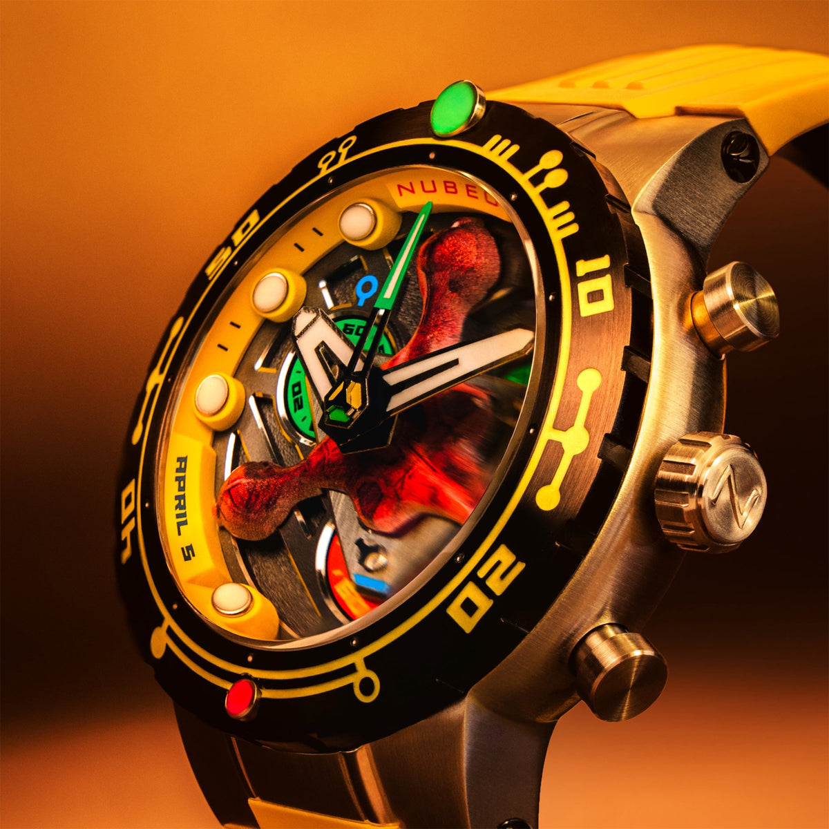 Opportunity Chronograph Star Trek First Contact Day Limited Edition Erkek Kol Saati | 48 mm | Celestial Yellow