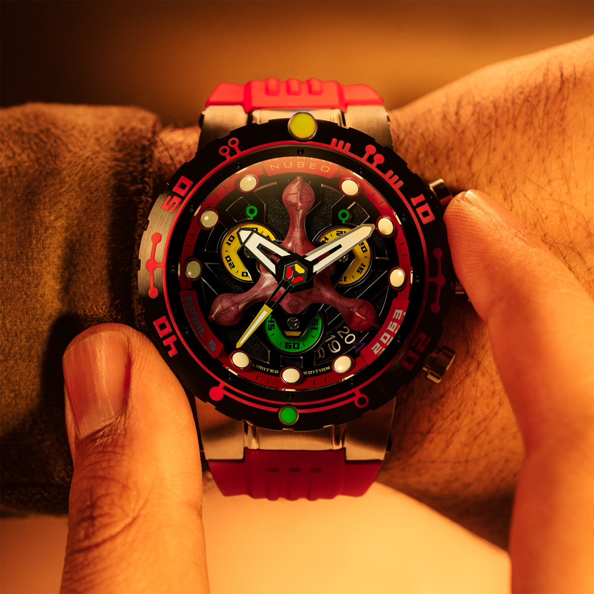 Opportunity Chronograph Star Trek First Contact Day Limited Edition Erkek Kol Saati | 48 mm | Vulcan Ember