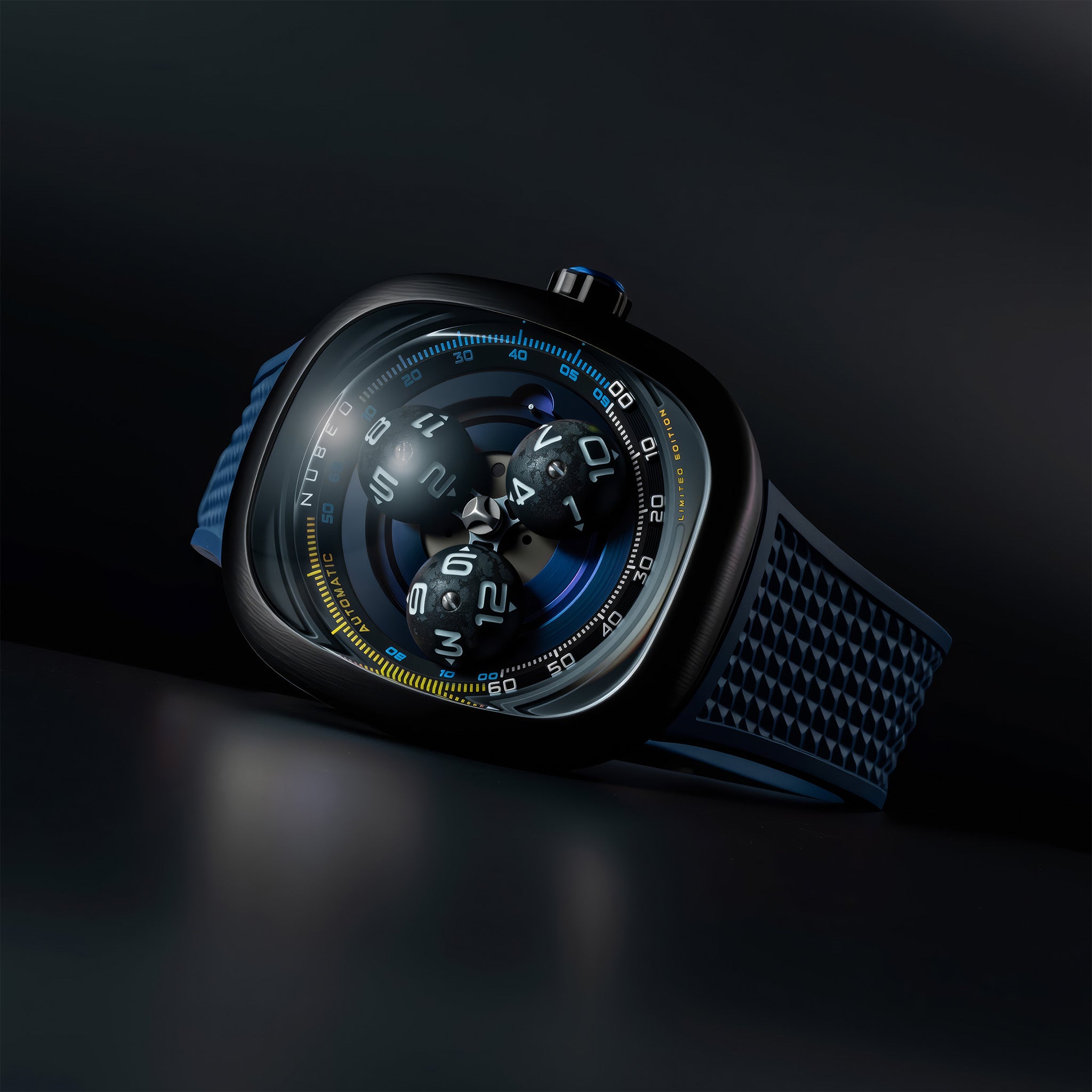 Tri-Star Orbit Automatic Limited Edition | 46 mm | Planetary Blue