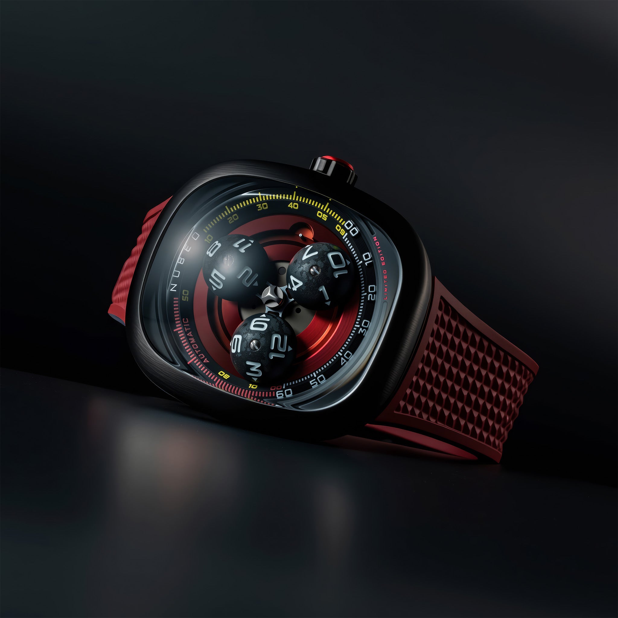 Tri-Star Orbit Automatic Limited Edition | 46 mm | Rocket Red