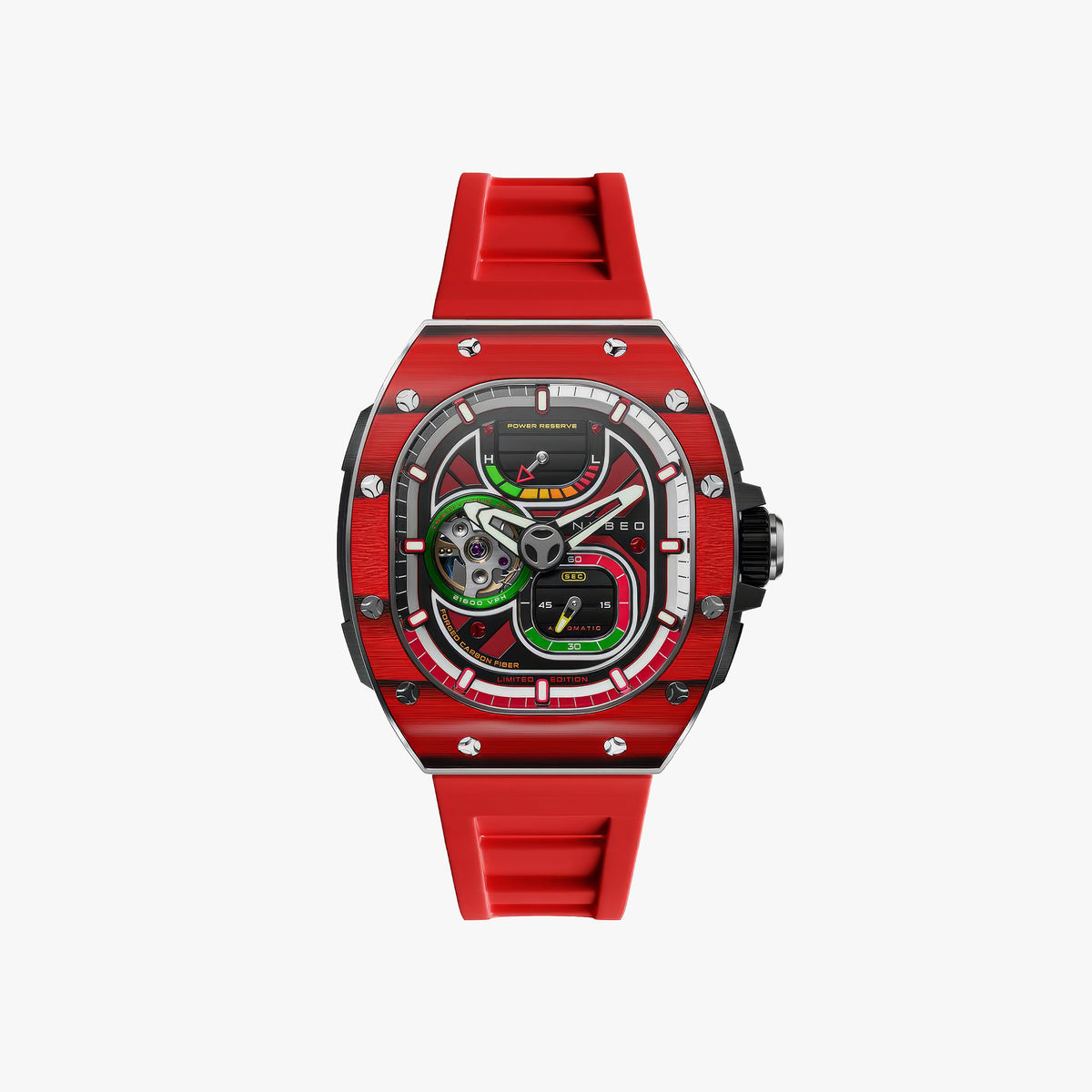 Viper Automatic Limited Edition Erkek Kol Saati | 44 mm | Devils Red