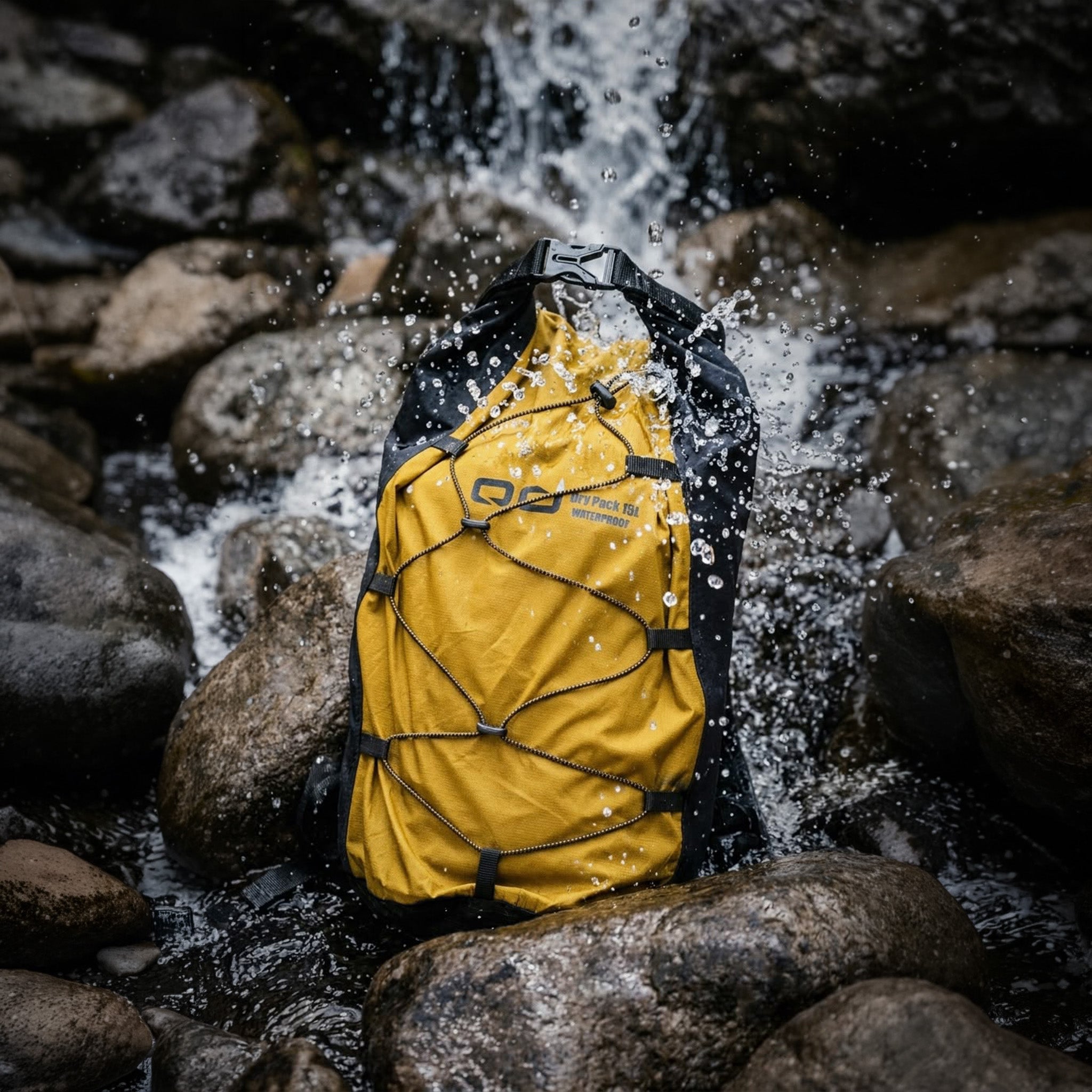 AirShell Su Geçirmez Sırt Çantası Dry Pack 15L | Yağ Yeşili
