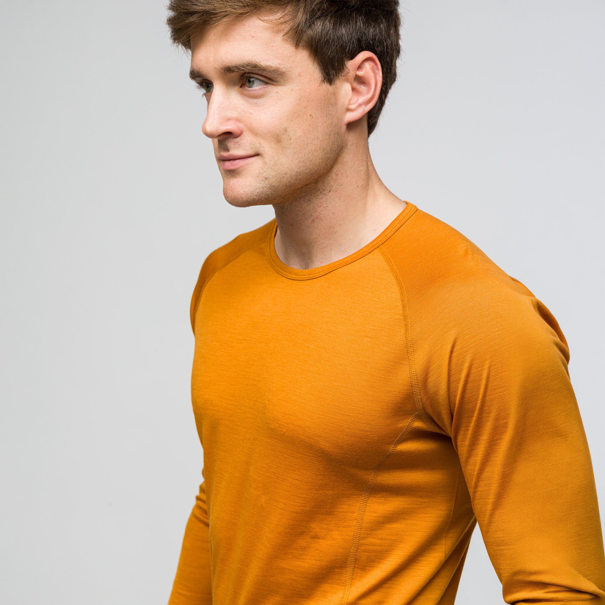 All-Season %100 Merino Uzun Kollu T-Shirt 135 gr | Çöl Rengi