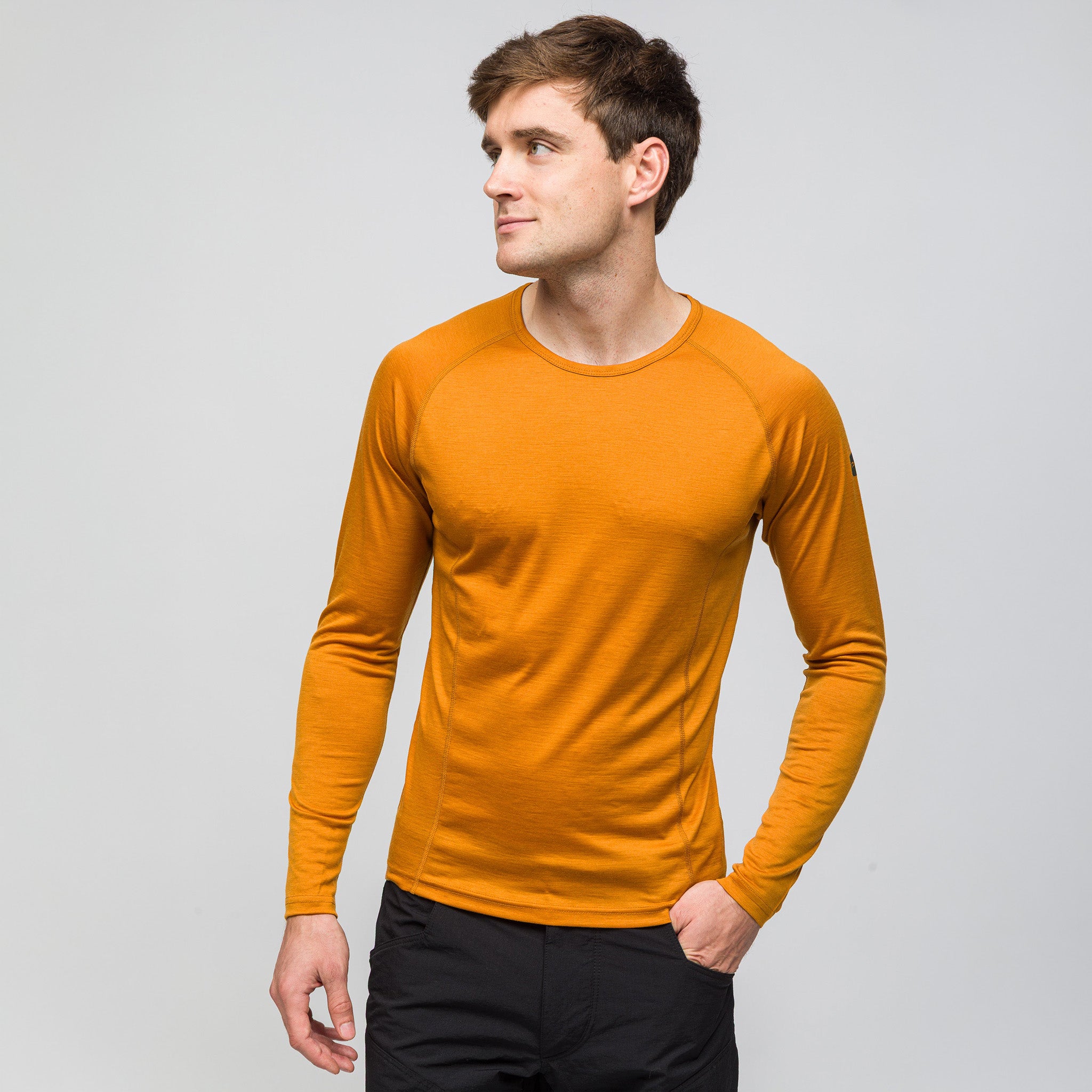 All-Season %100 Merino Uzun Kollu T-Shirt 135 gr | Çöl Rengi