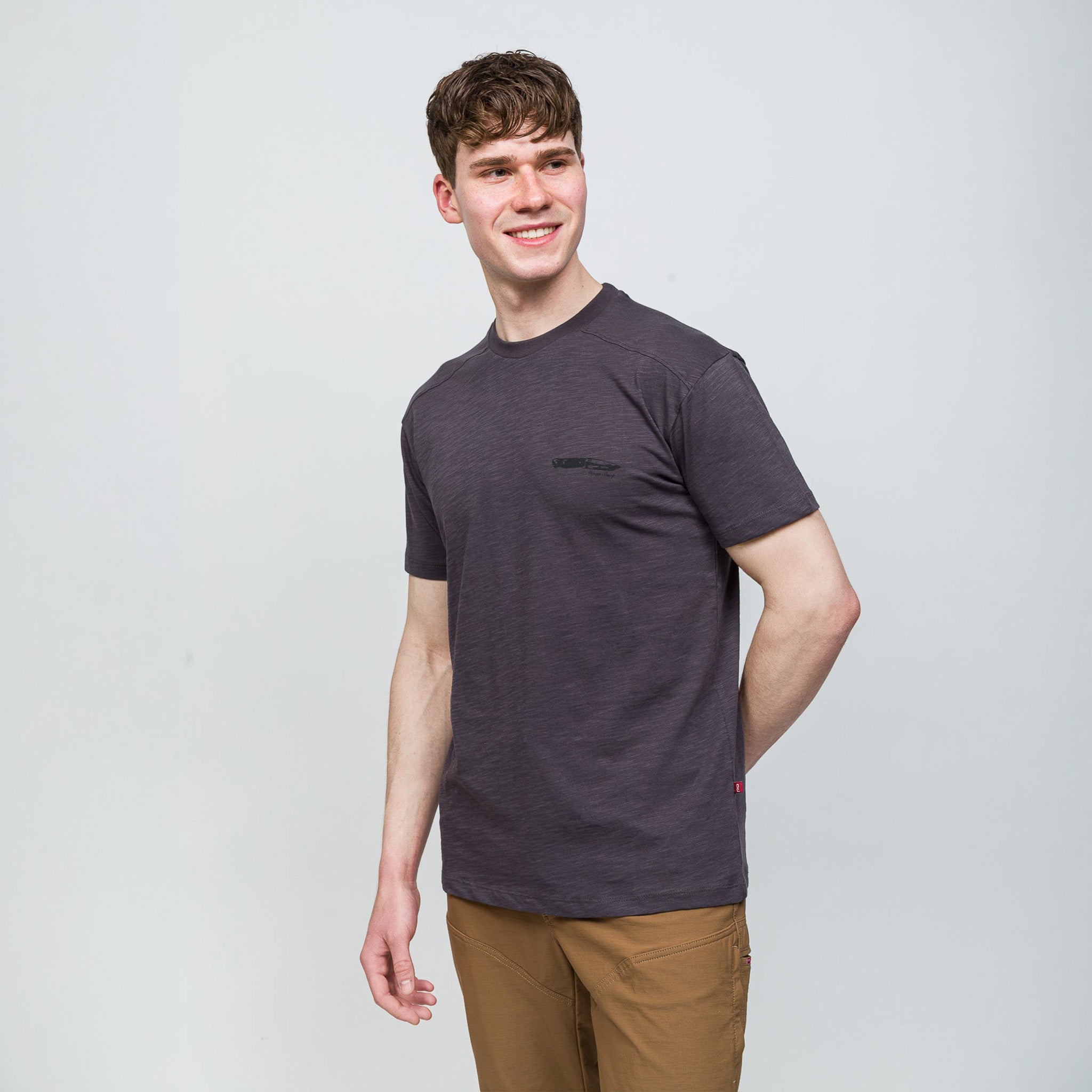 Bushcraft T-Shirt %100 Pamuk Printed | Antrasit