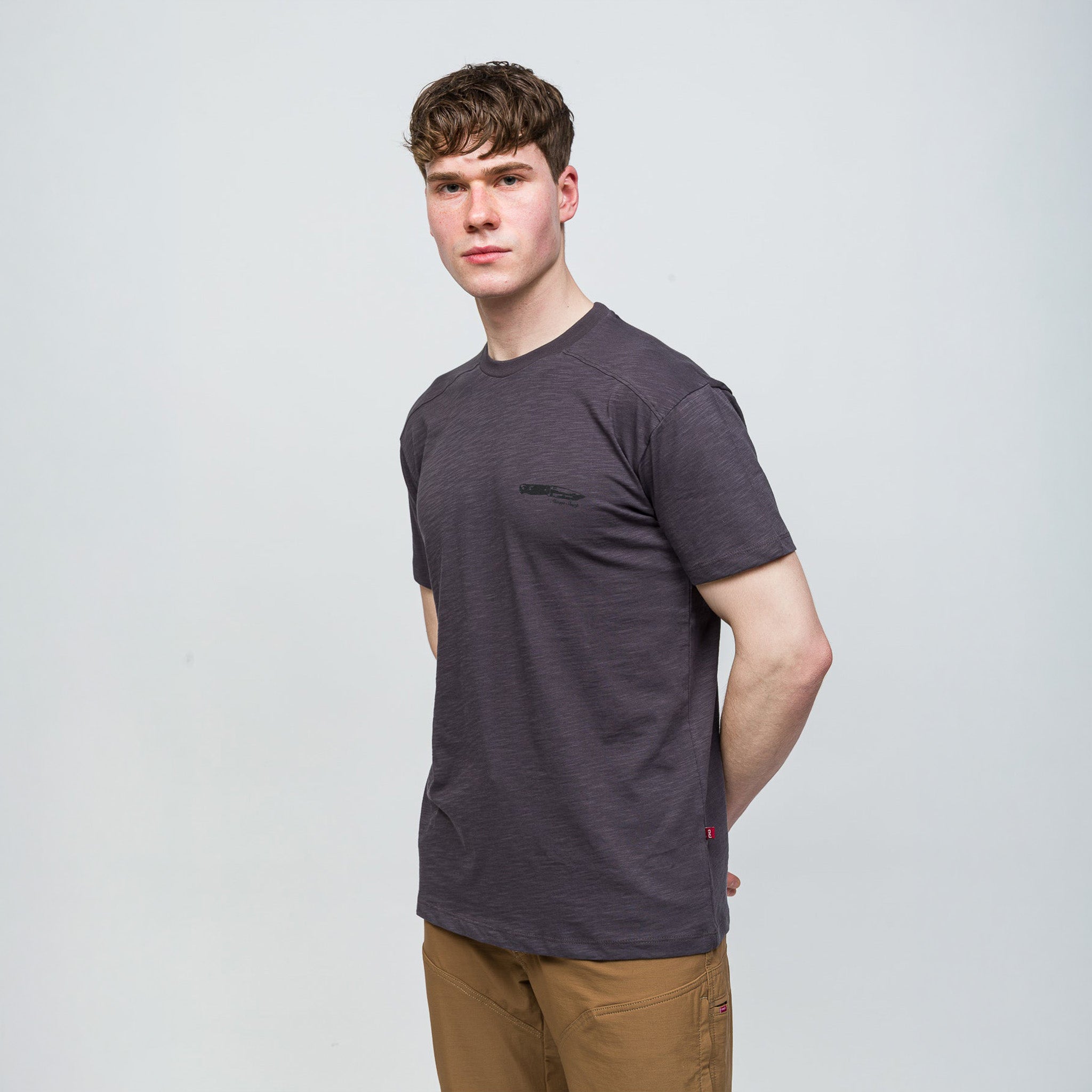 Bushcraft T-Shirt %100 Pamuk Printed | Antrasit